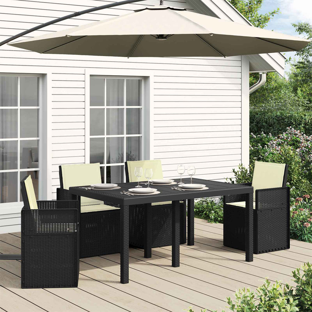 vidaXL Poduszki na Siedzisko i Oparcie 4 pcs kremowy 47 x 45 x 2 cm