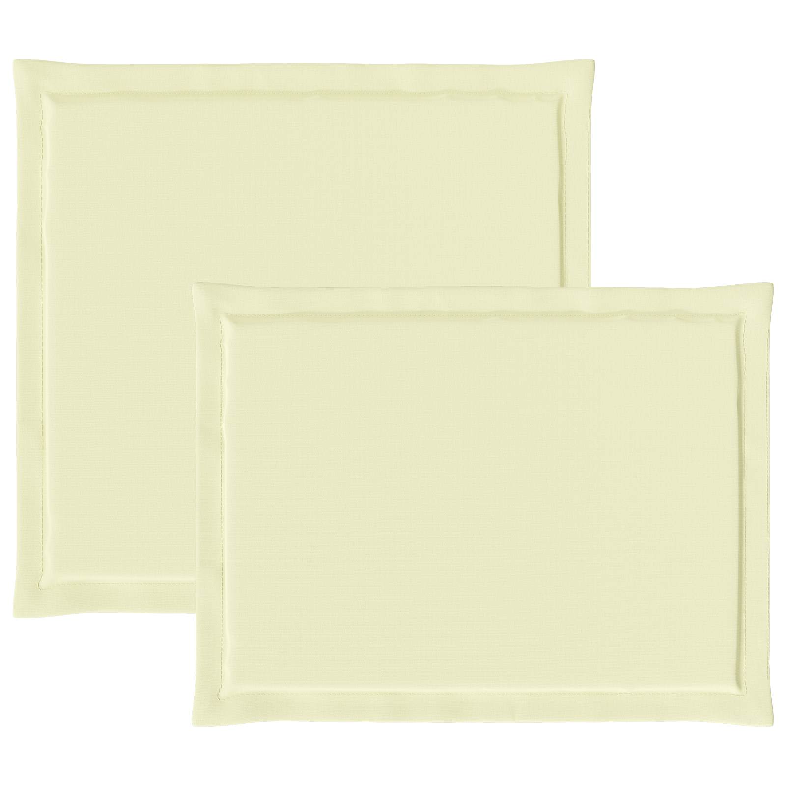 vidaXL Poduszki na Siedzisko i Oparcie 4 pcs kremowy 47 x 45 x 2 cm