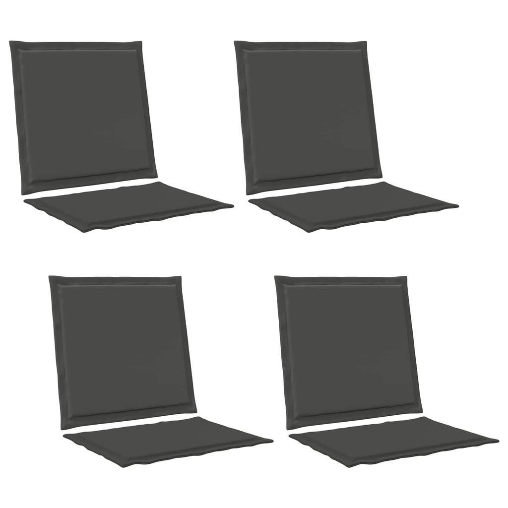 vidaXL Poduszki na Siedzisko i Oparcie 4 pcs antracytowy