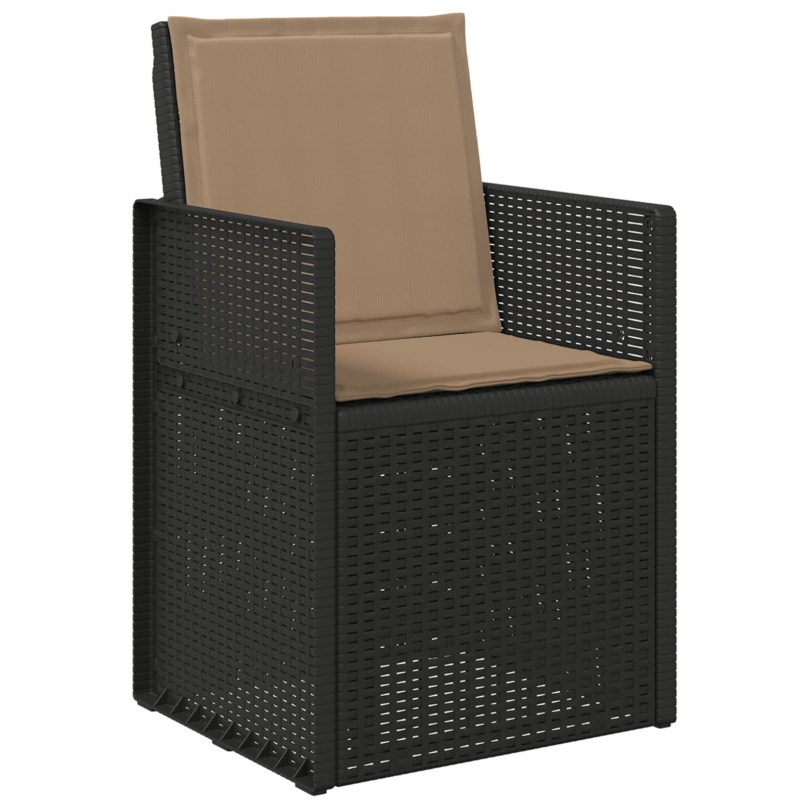 vidaXL Poduszki na Siedzisko i Oparcie 4 pcs Ciemnoszary