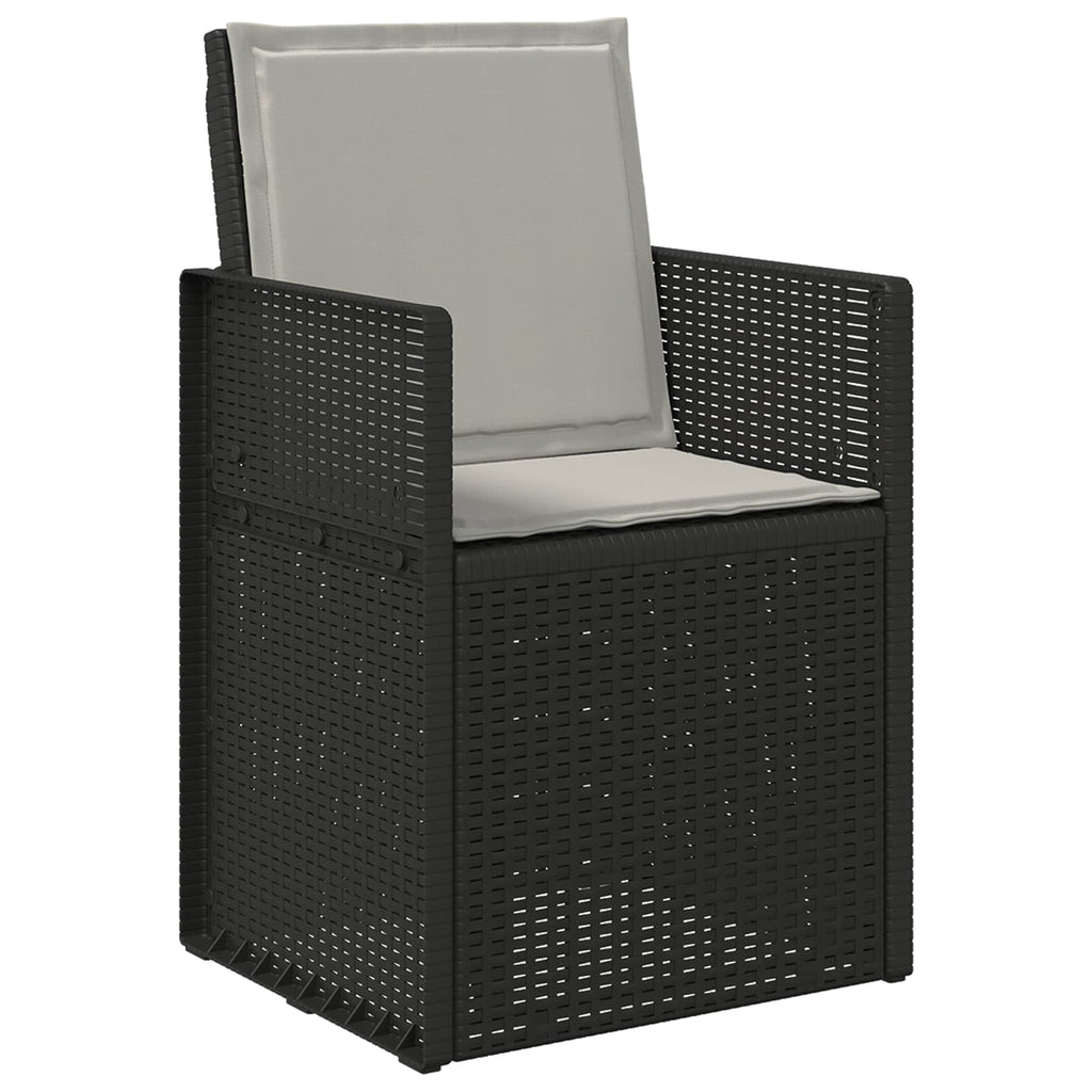 vidaXL Poduszki na Siedzisko i Oparcie 4 pcs jasnoszary 47 x 45 x 2 cm