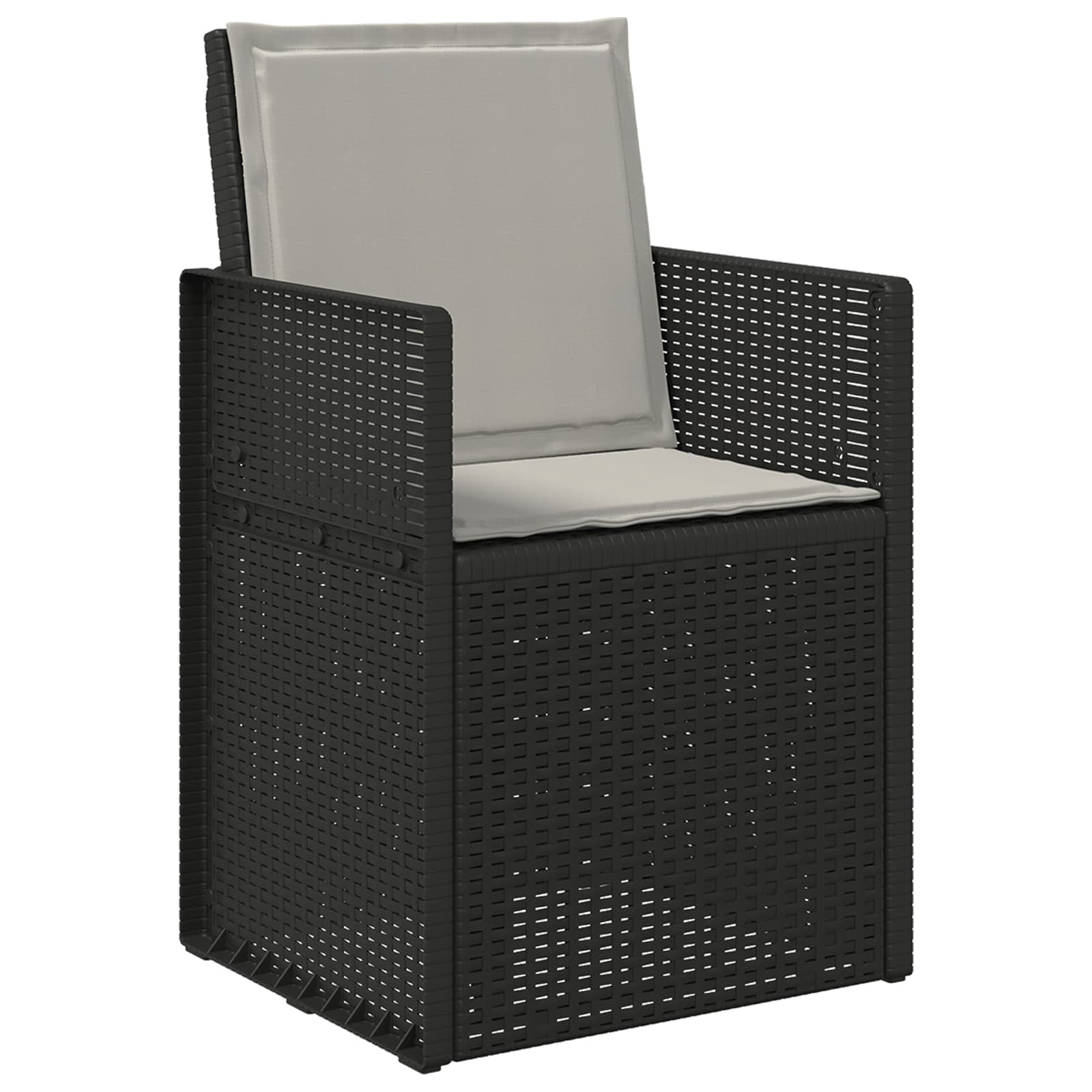 vidaXL Poduszki na Siedzisko i Oparcie 4 pcs jasnoszary 47 x 45 x 2 cm