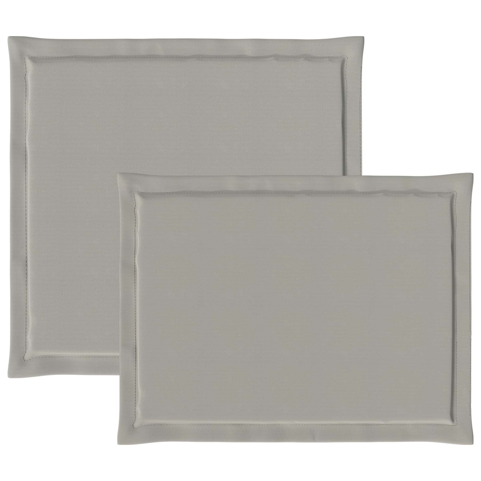 vidaXL Poduszki na Siedzisko i Oparcie 4 pcs jasnoszary 47 x 45 x 2 cm