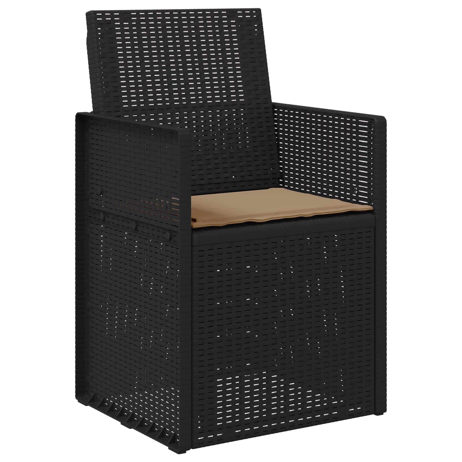 vidaXL Krzesła do ogrodu 2 pcs Antracyt i taupe PP