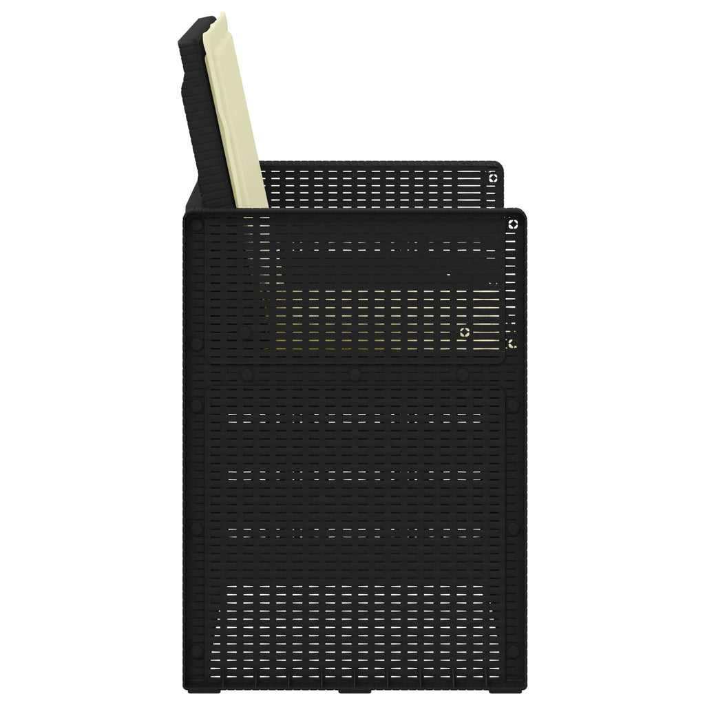 vidaXL Krzesła do ogrodu 2 pcs Antracyt i kremowy PP