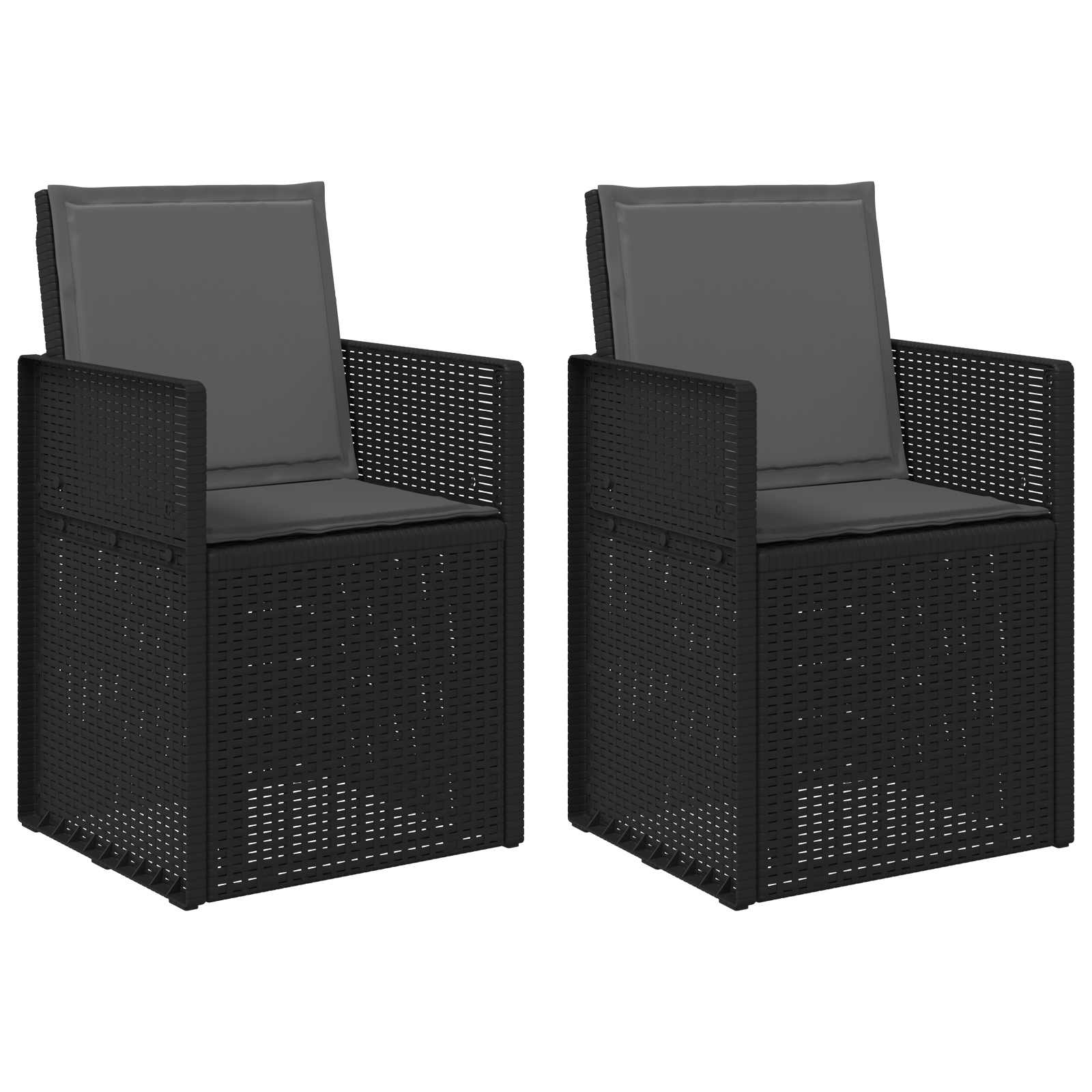 vidaXL Krzesła do ogrodu 2 pcs antracytowy PP