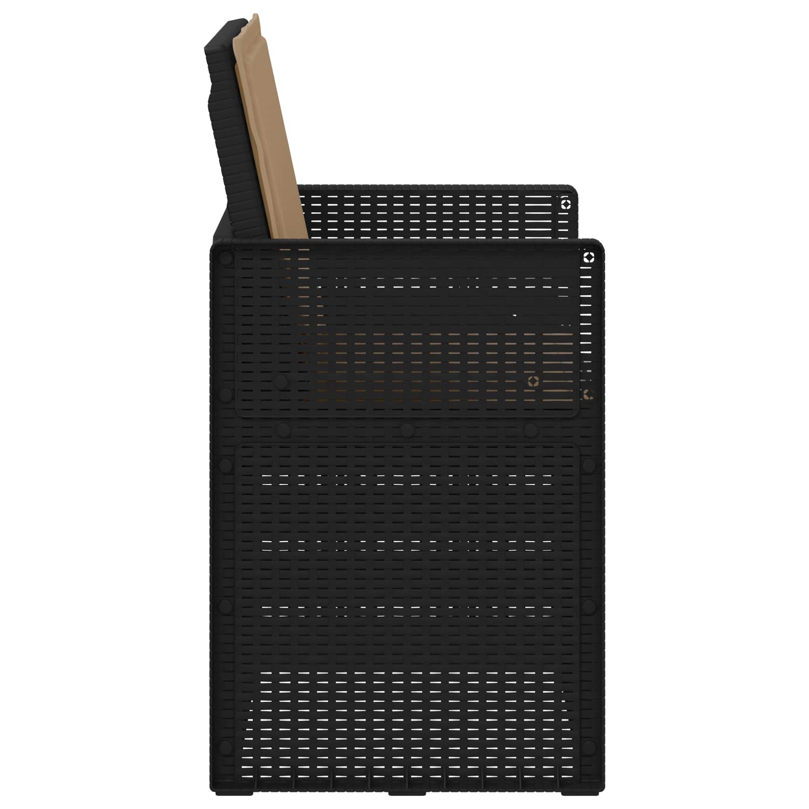 vidaXL Krzesła do ogrodu 2 pcs Antracyt i taupe PP
