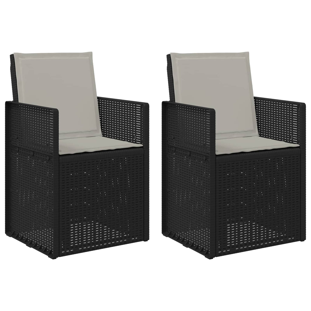 vidaXL Krzesła do ogrodu 2 pcs Antracytowy i Jasnoszary PP