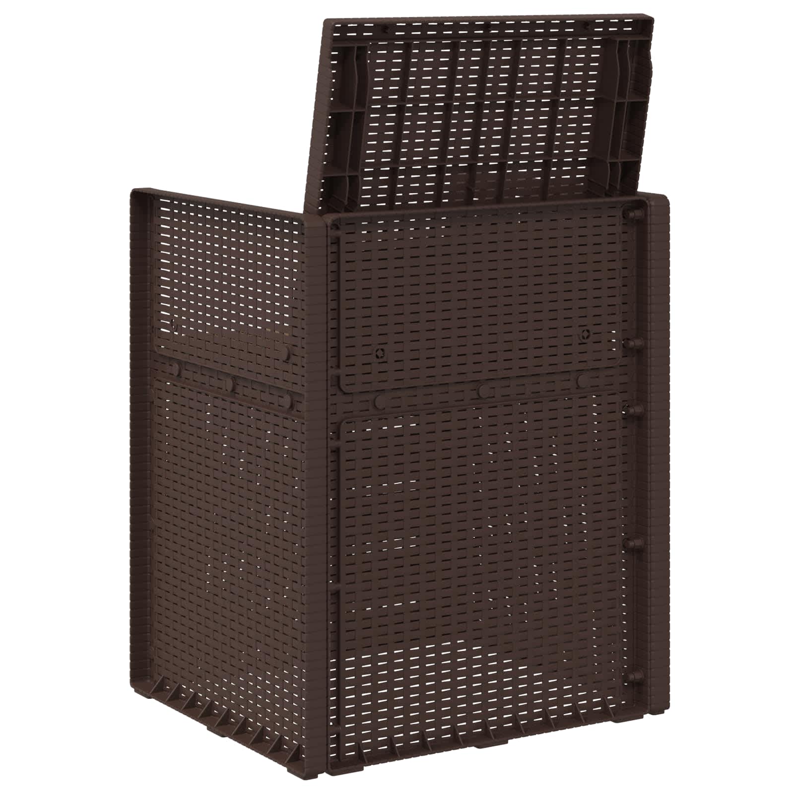 vidaXL Krzesła do ogrodu 2 pcs Brązowy i taupe PP