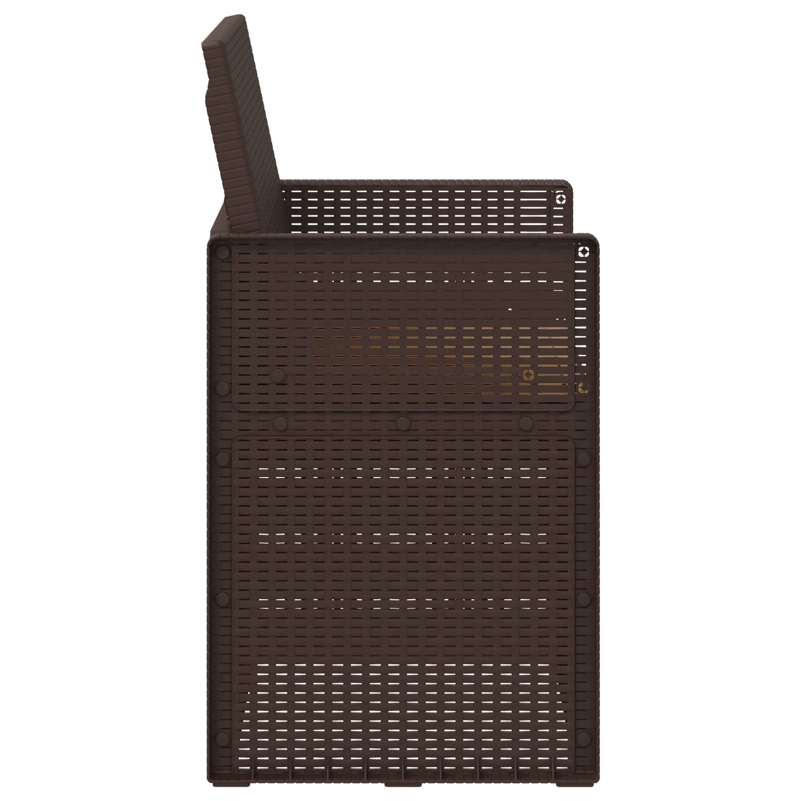 vidaXL Krzesła do ogrodu 2 pcs Brązowy i taupe PP