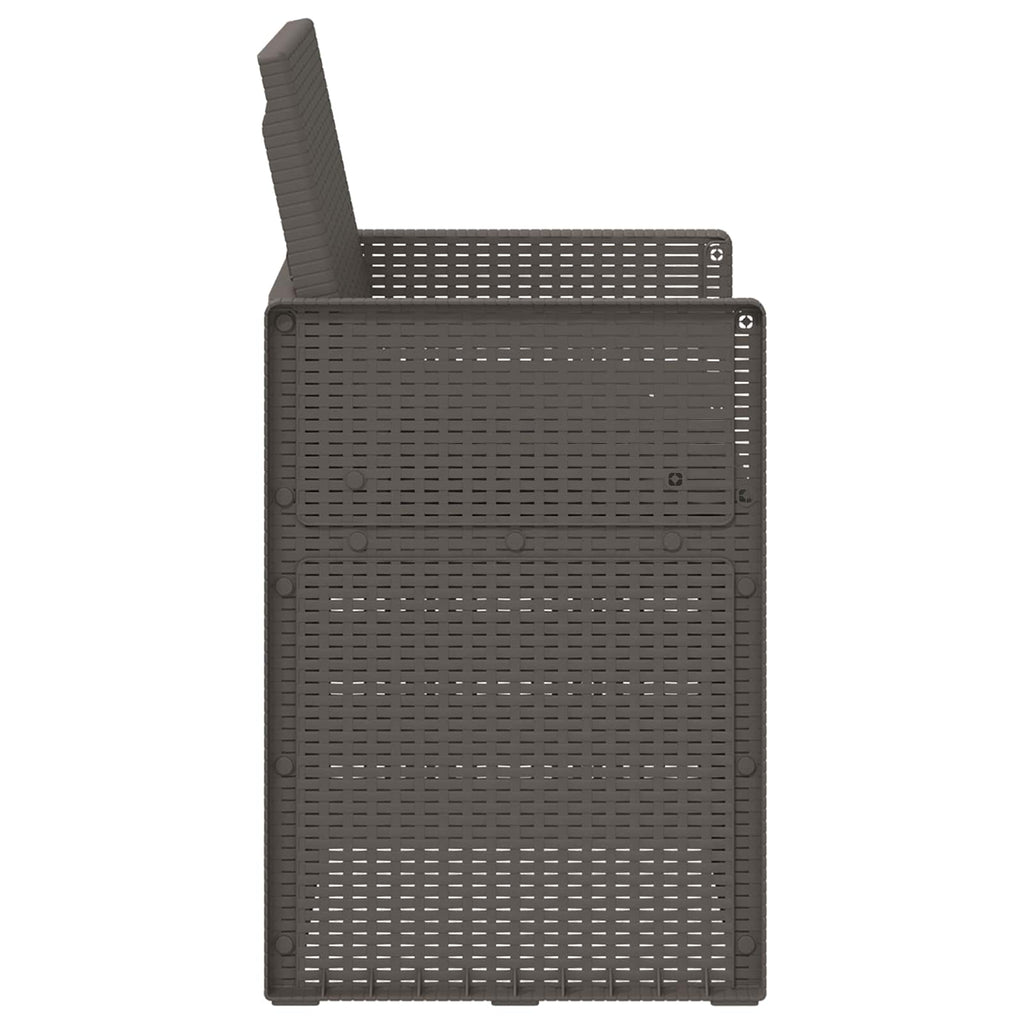 vidaXL Krzesła do ogrodu 2 pcs Jasnoszary i antracytowy PP