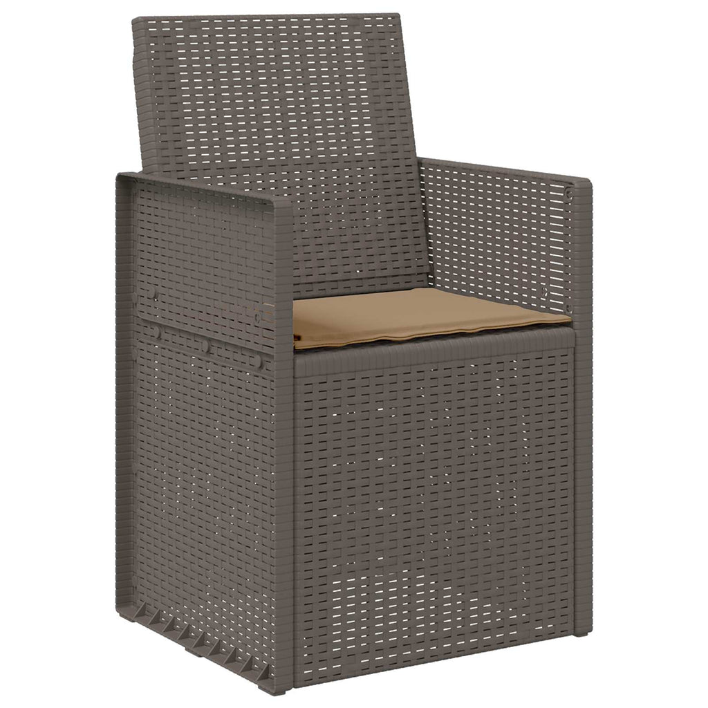 vidaXL Krzesła do ogrodu 2 pcs Jasnoszary i Taupe PP
