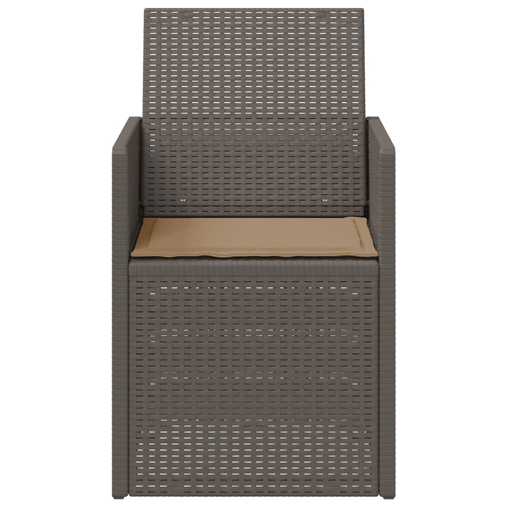 vidaXL Krzesła do ogrodu 2 pcs Jasnoszary i Taupe PP