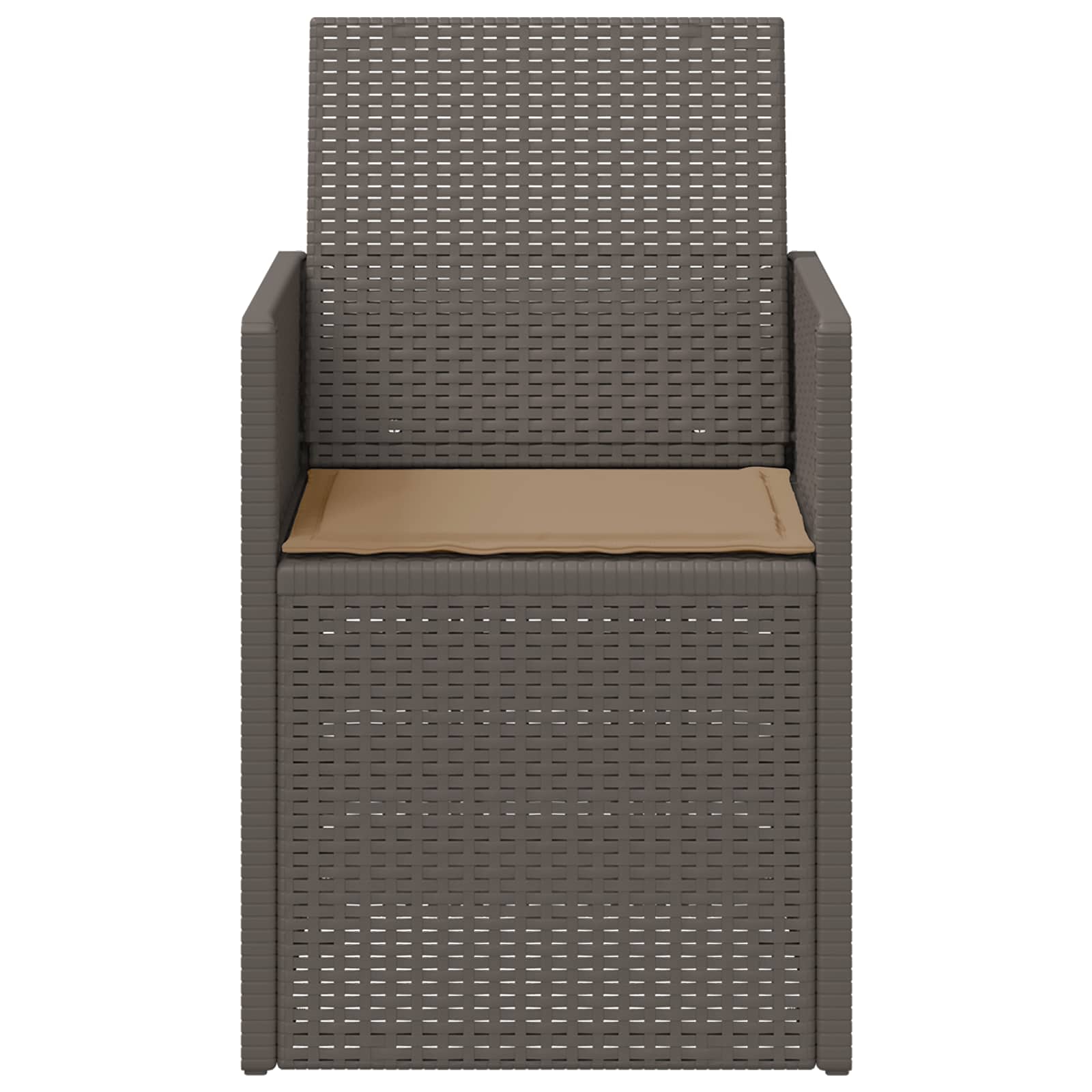 vidaXL Krzesła do ogrodu 2 pcs Jasnoszary i Taupe PP