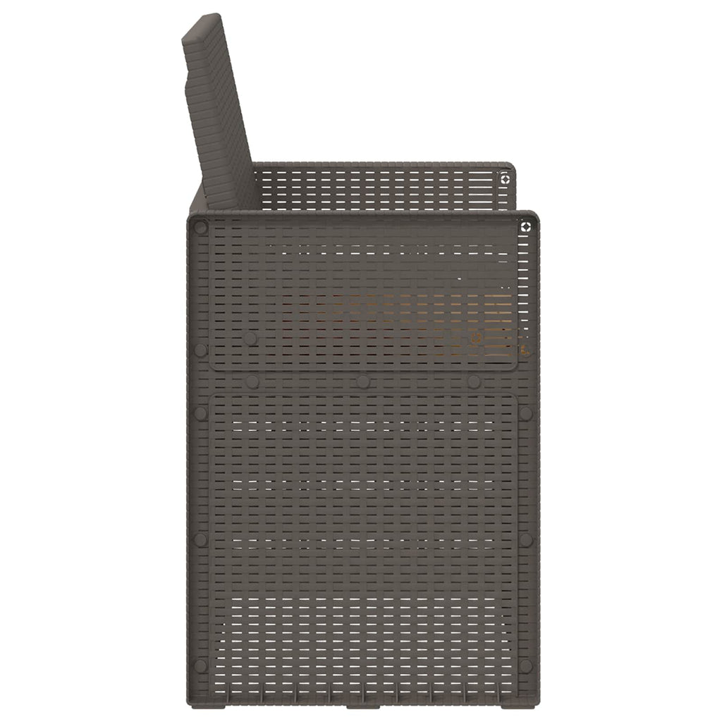 vidaXL Krzesła do ogrodu 2 pcs Jasnoszary i Taupe PP
