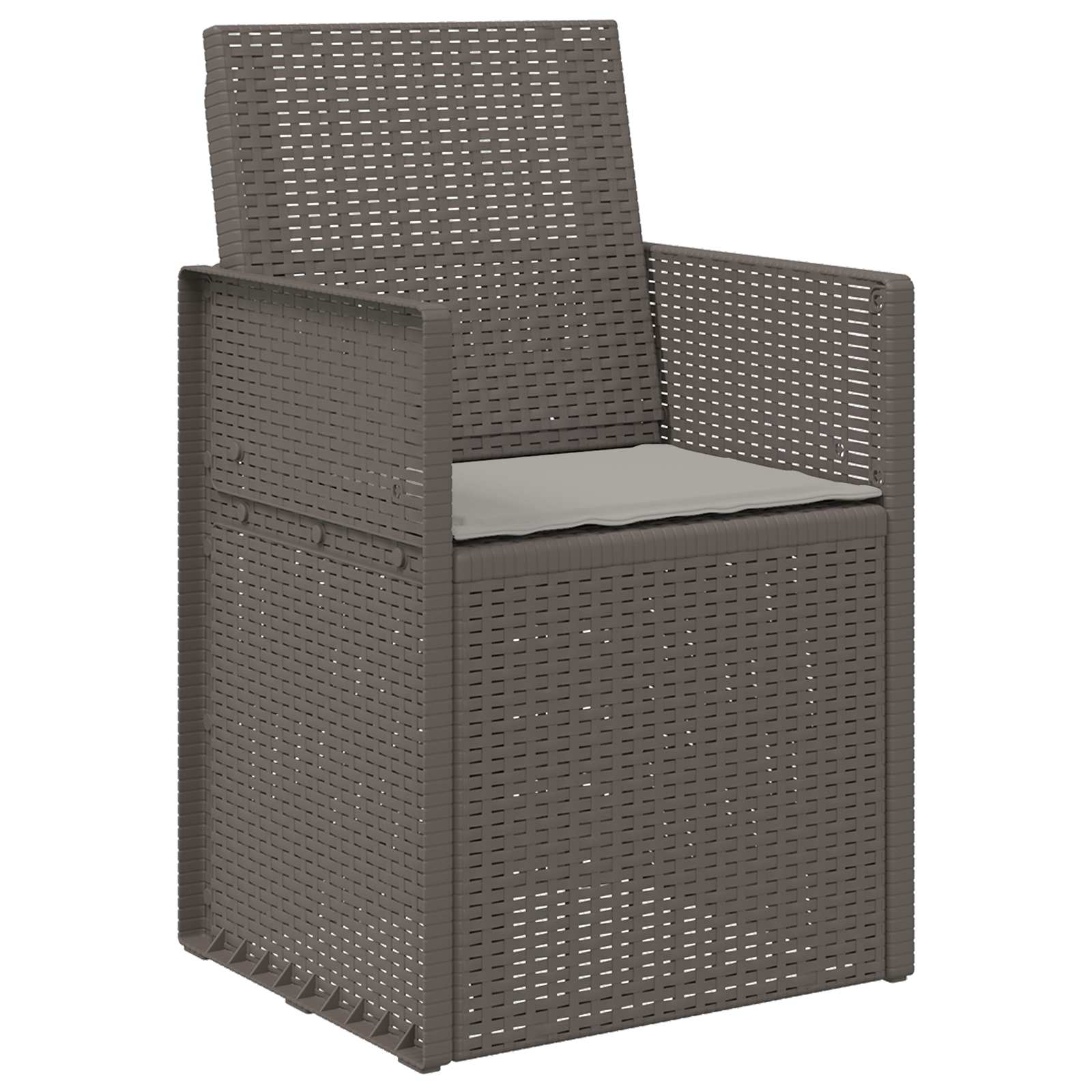 vidaXL Krzesła do ogrodu 2 pcs jasnoszary PP
