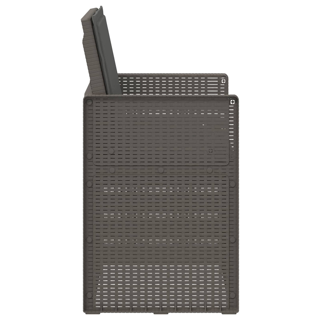 vidaXL Krzesła do ogrodu 2 pcs Jasnoszary i antracytowy PP