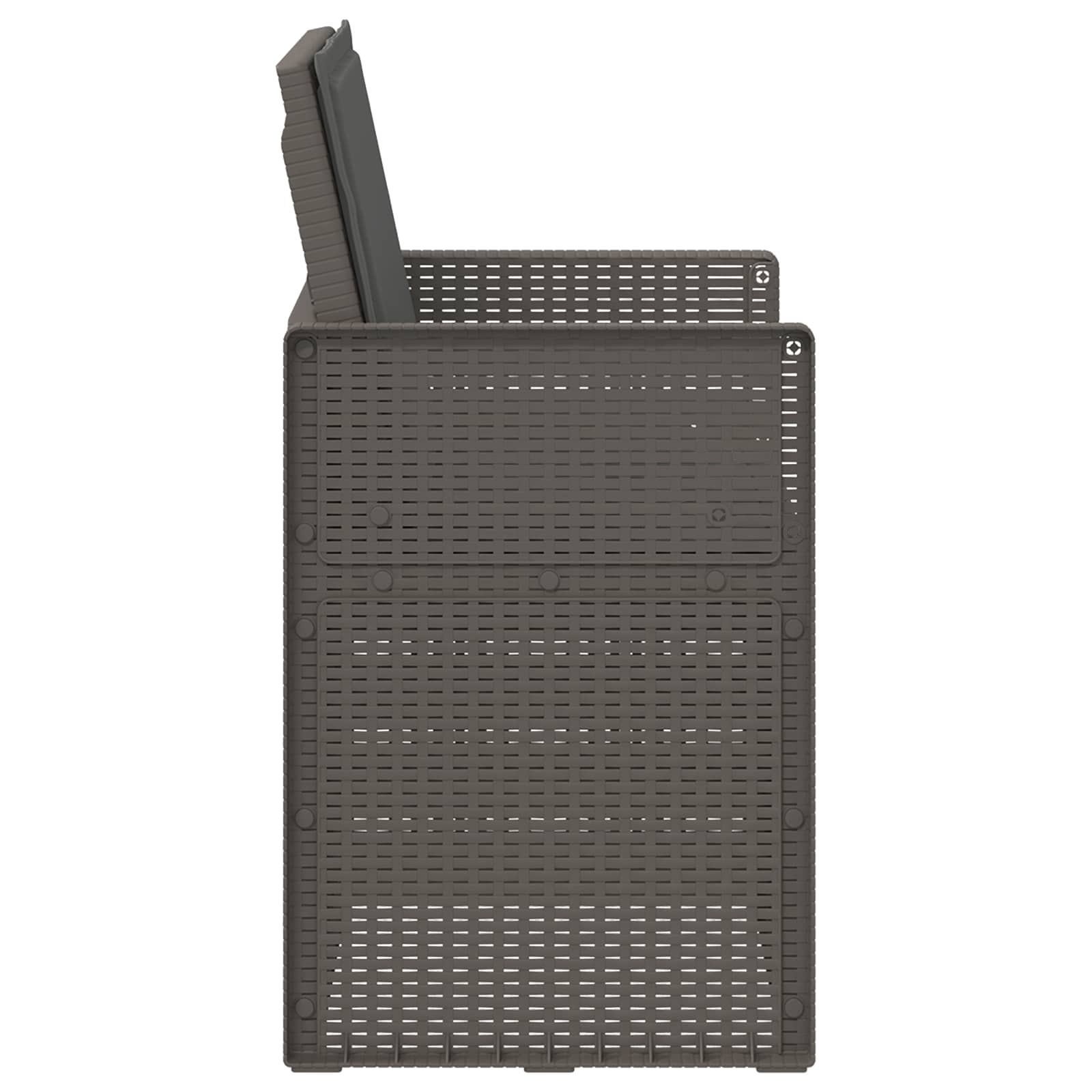 vidaXL Krzesła do ogrodu 2 pcs Jasnoszary i antracytowy PP