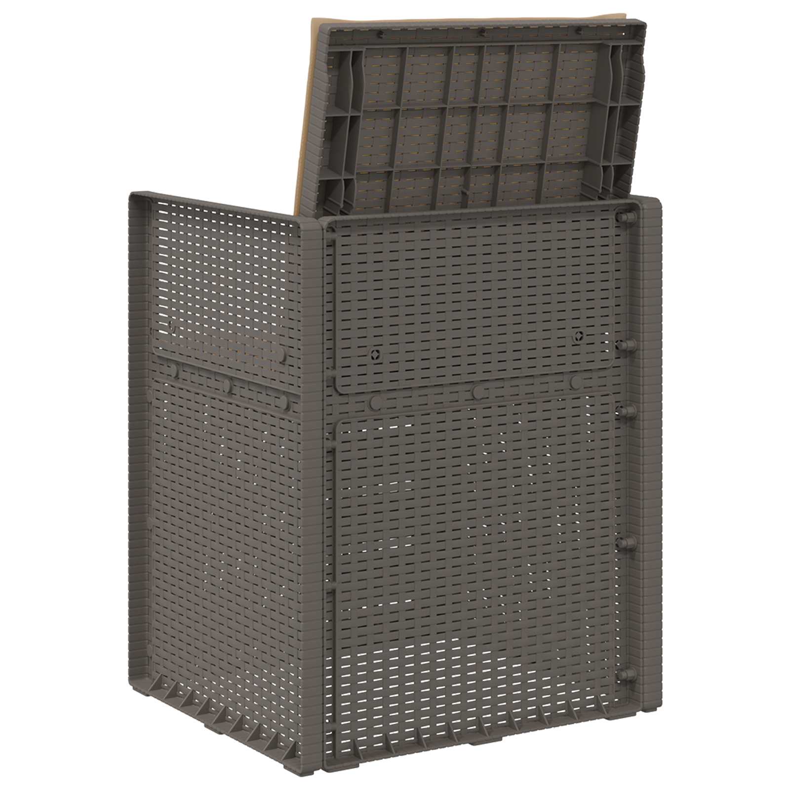 vidaXL Krzesła do ogrodu 2 pcs Jasnoszary i Taupe PP