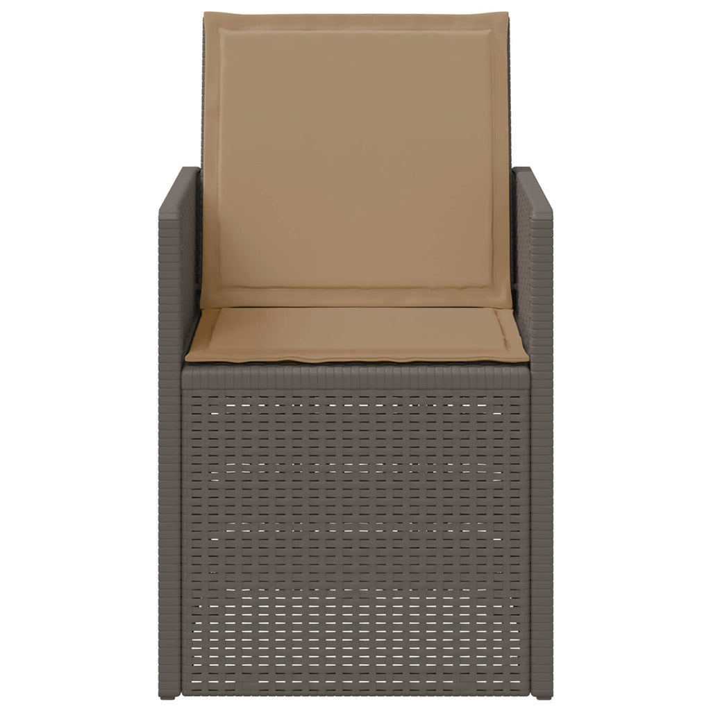 vidaXL Krzesła do ogrodu 2 pcs Jasnoszary i Taupe PP