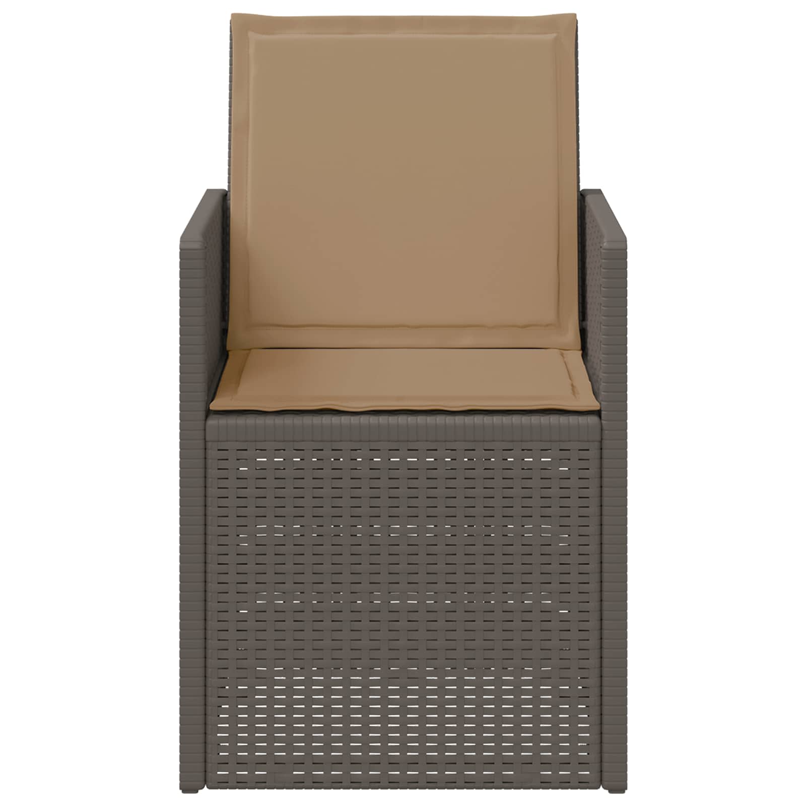 vidaXL Krzesła do ogrodu 2 pcs Jasnoszary i Taupe PP