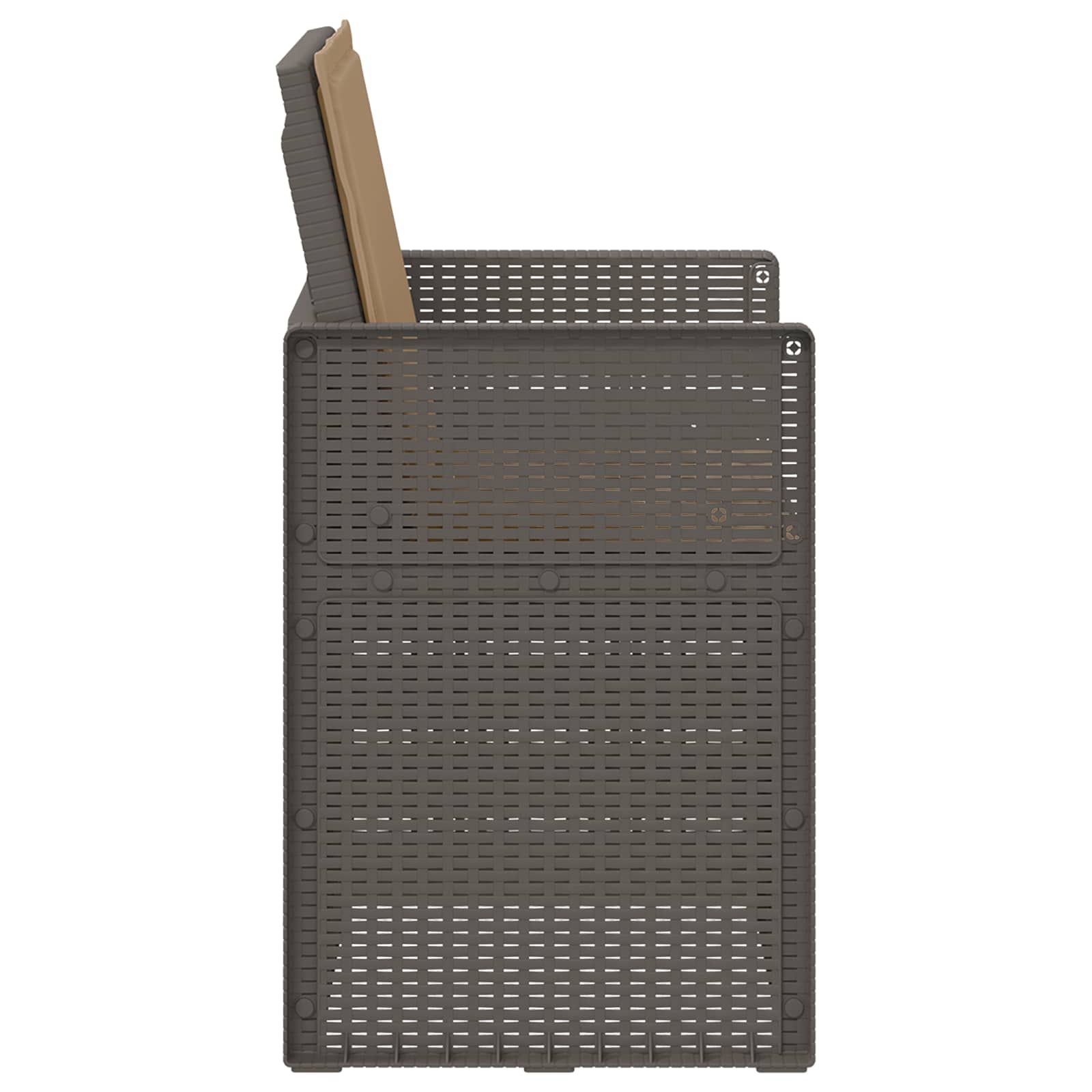 vidaXL Krzesła do ogrodu 2 pcs Jasnoszary i Taupe PP