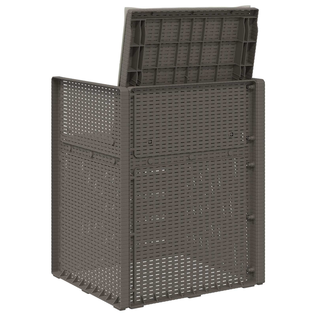 vidaXL Krzesła do ogrodu 2 pcs jasnoszary PP