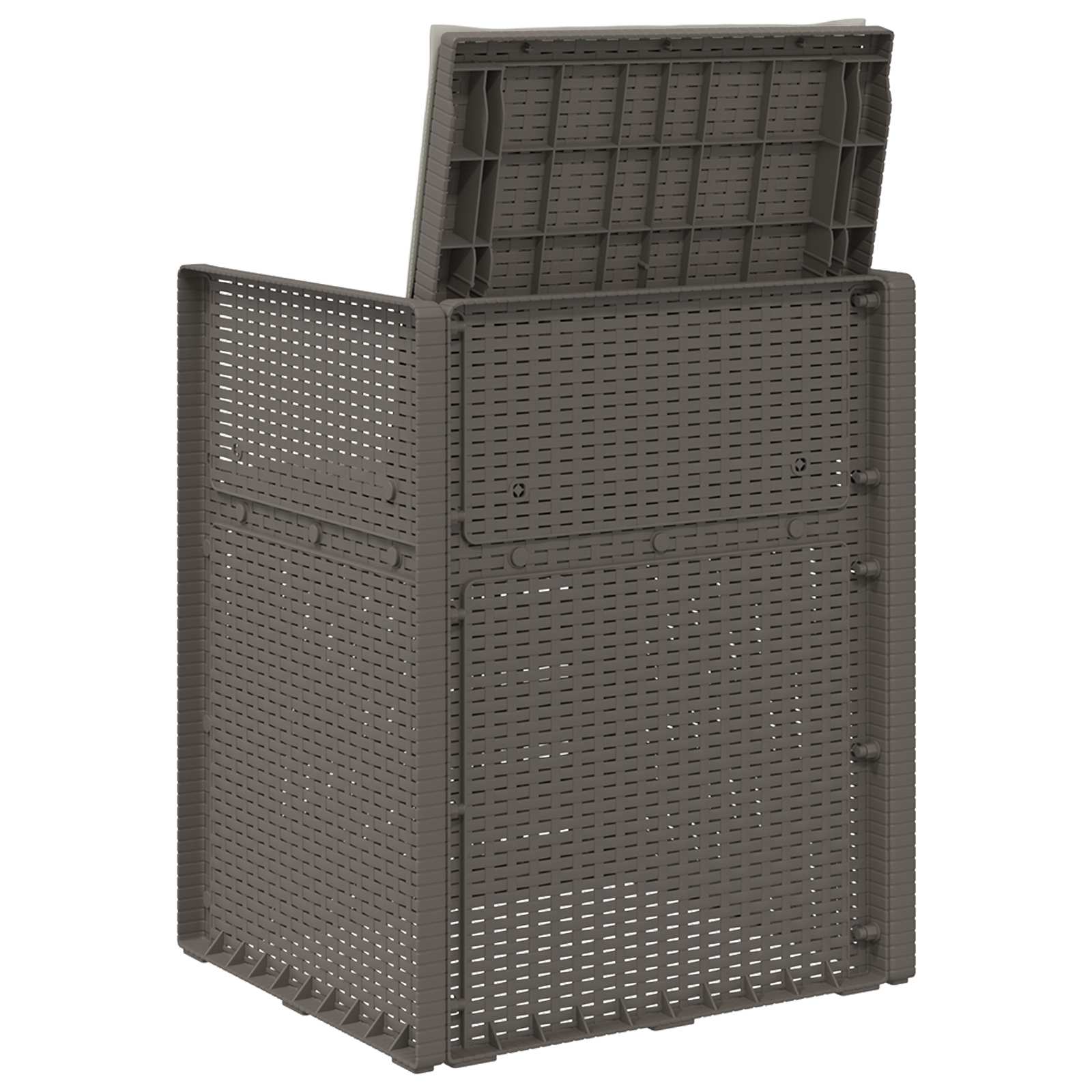 vidaXL Krzesła do ogrodu 2 pcs jasnoszary PP