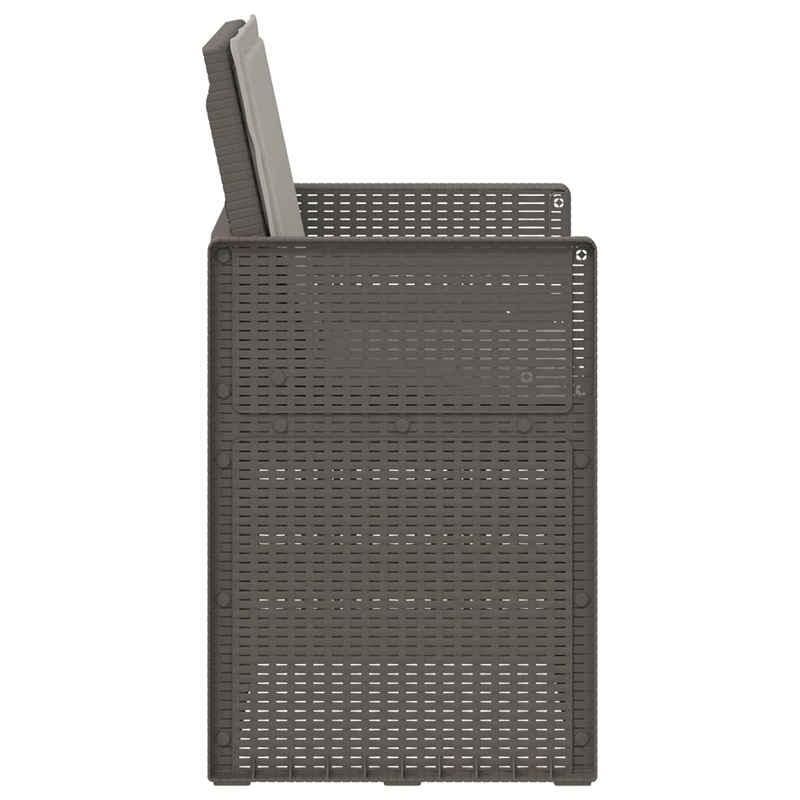 vidaXL Krzesła do ogrodu 2 pcs jasnoszary PP
