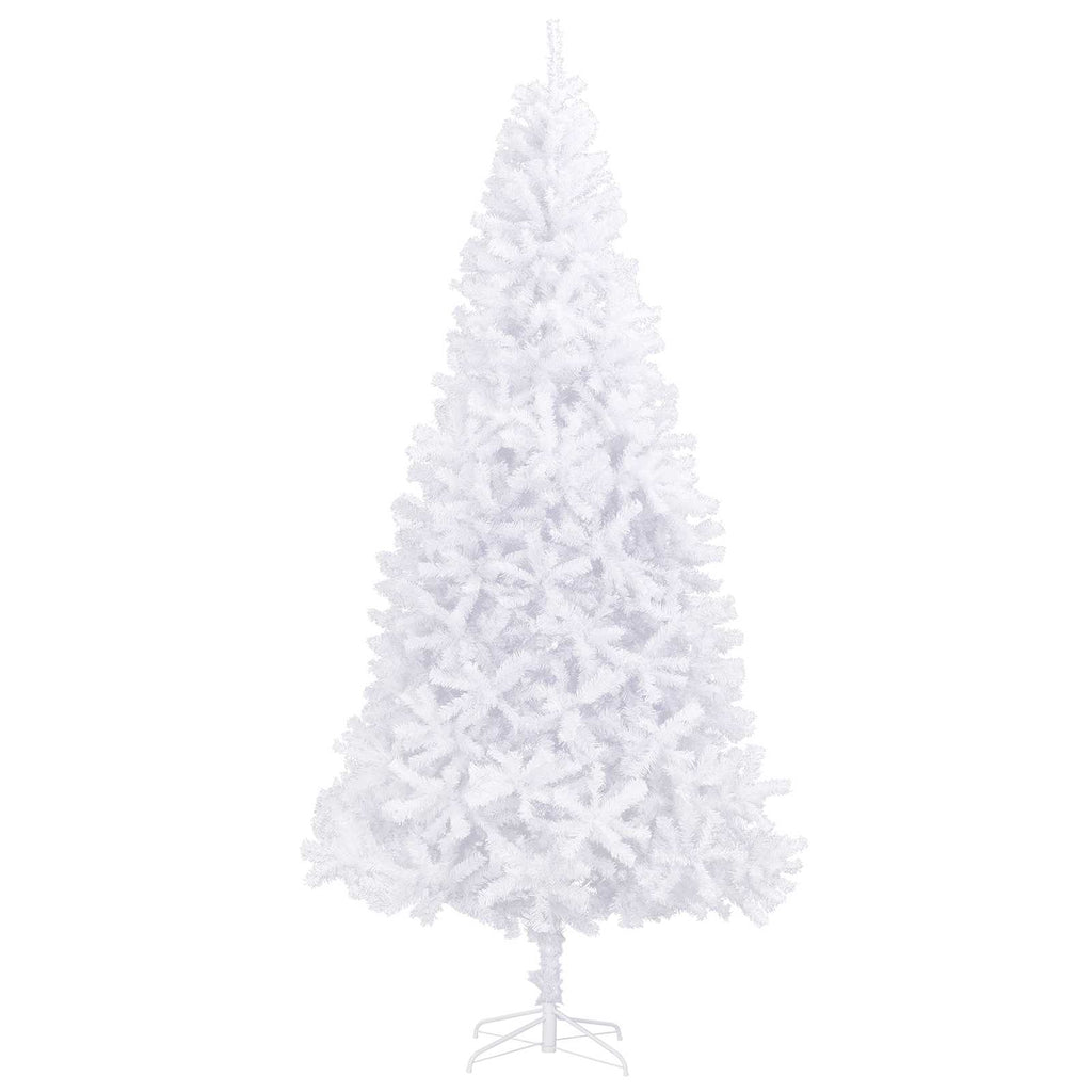 vidaXL Sztuczna choinka z 300 diodami LED Biały 300 cm PVC i stal