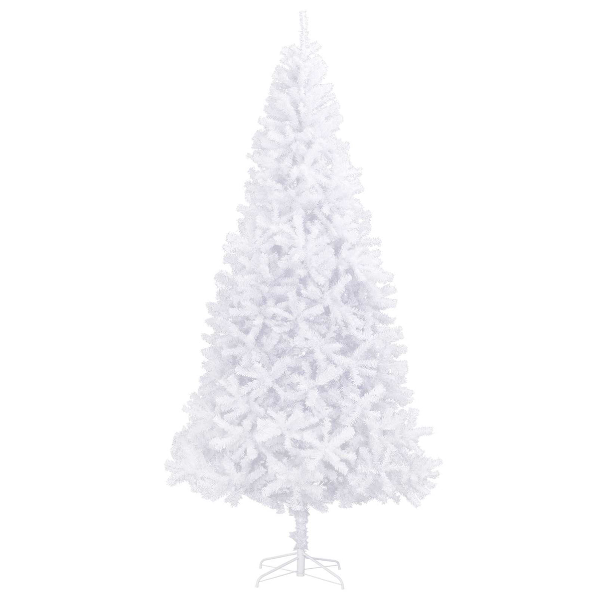 vidaXL Sztuczna choinka z 300 diodami LED Biały 300 cm PVC i stal