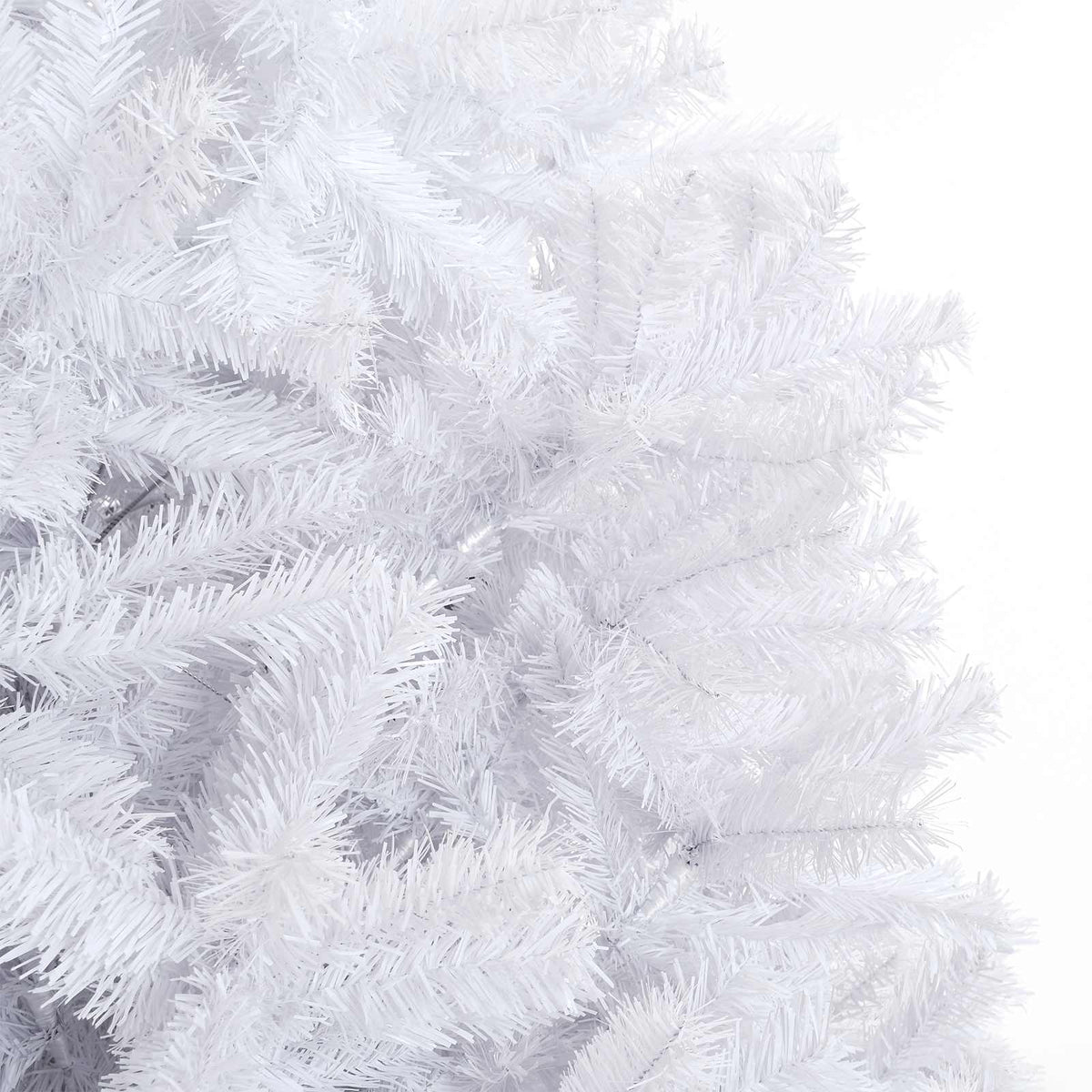 vidaXL Sztuczna choinka z 300 diodami LED Biały 300 cm PVC i stal