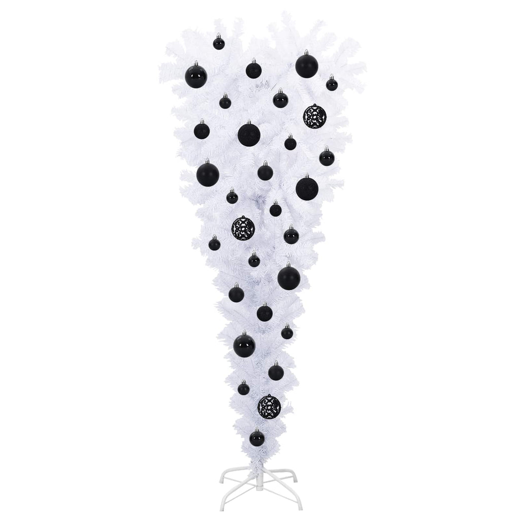 vidaXL Sztuczna choinka z 150 diodami LED Biały 120 cm PVC i Stal