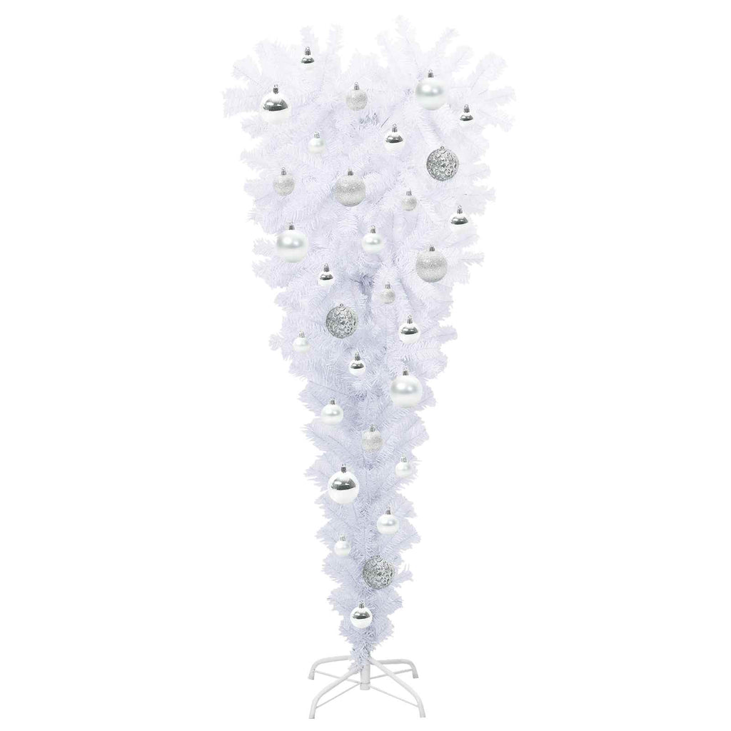 vidaXL Sztuczna choinka z 150 diodami LED Biały 120 cm PVC i Stal