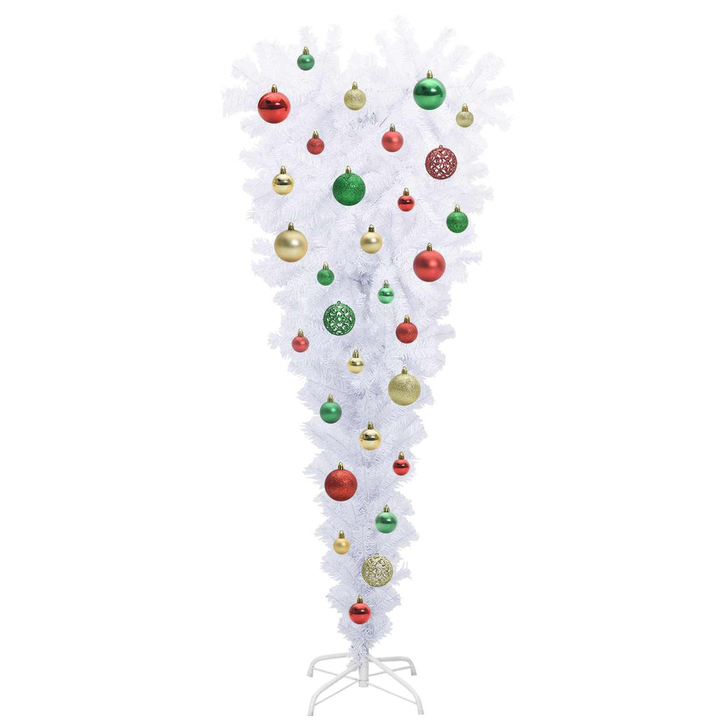 vidaXL Sztuczna choinka z 150 diodami LED Biały 120 cm PVC i Stal