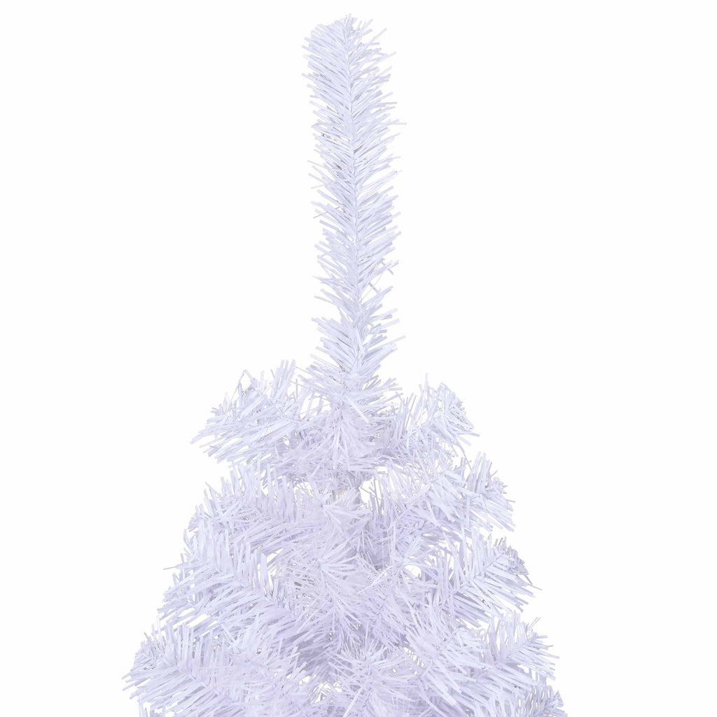 vidaXL Sztuczna choinka z 150 diodami LED Biały 150 cm PVC i stal