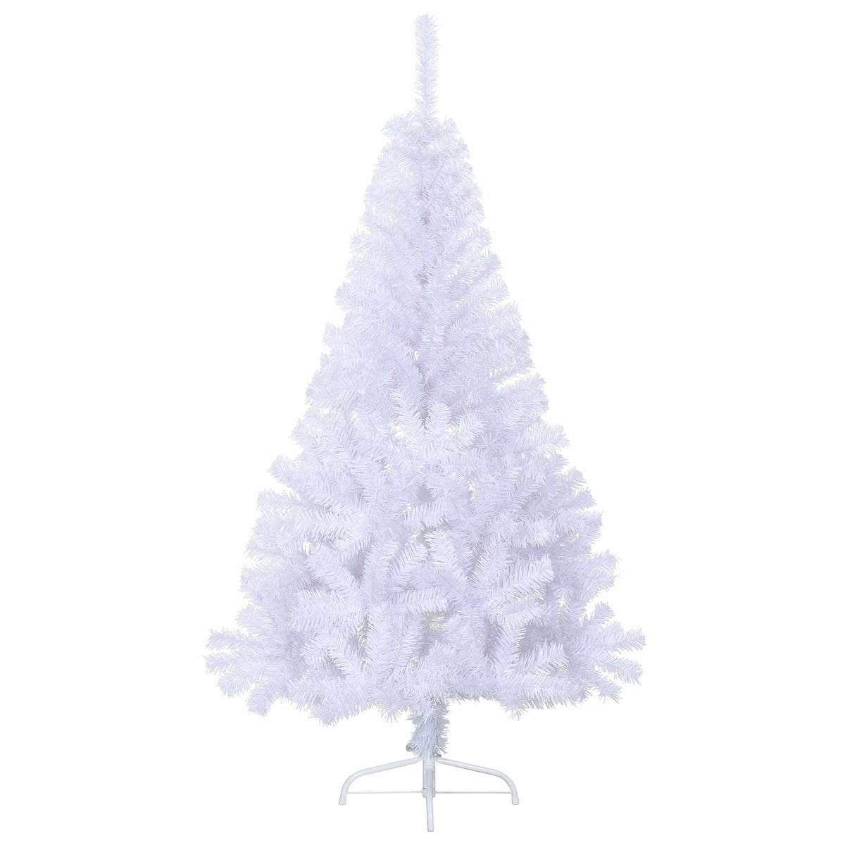 vidaXL Sztuczna choinka z 150 diodami LED Biały 150 cm PVC i stal