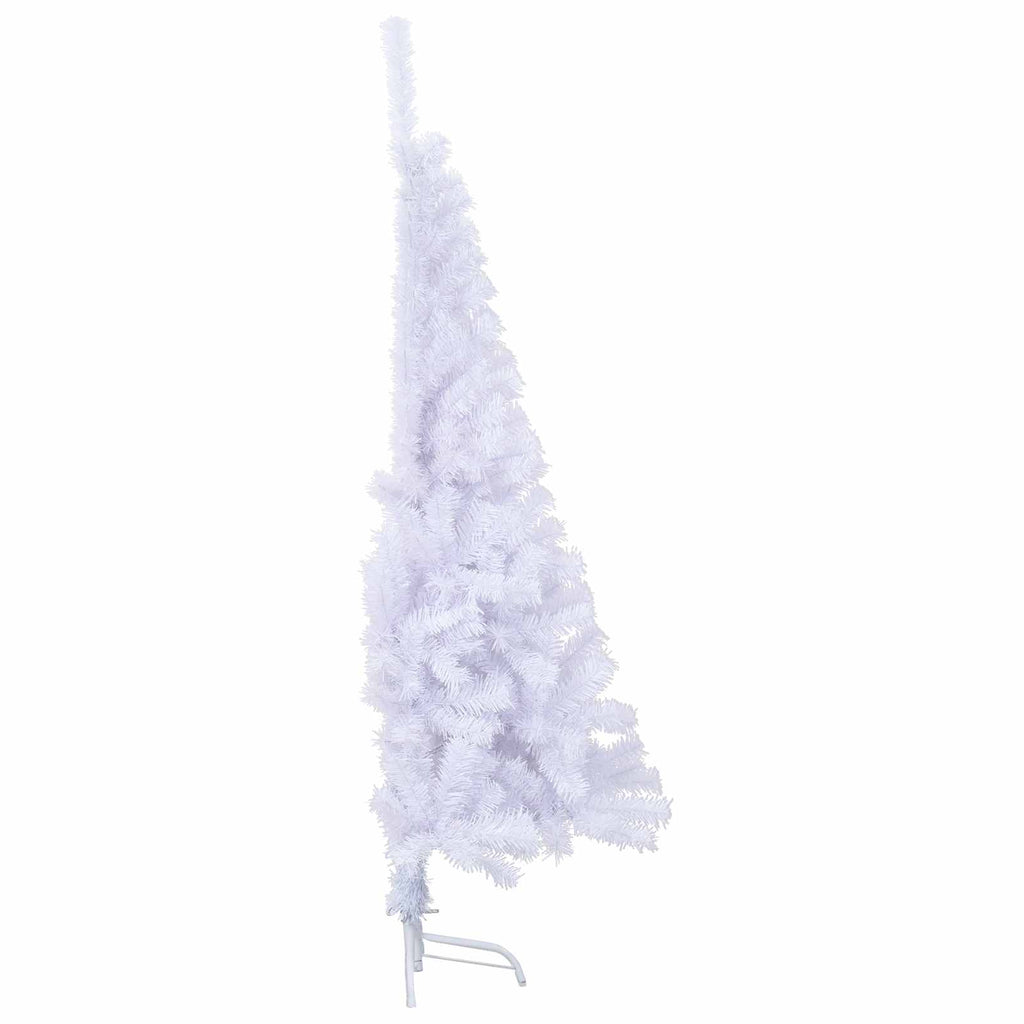 vidaXL Sztuczna choinka z 150 diodami LED Biały 150 cm PVC i stal