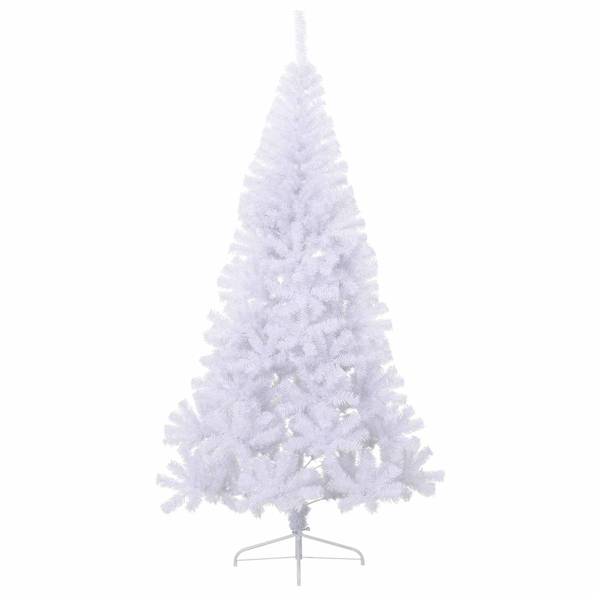 vidaXL Sztuczna choinka z 300 diodami LED Biały 180 cm PVC i stal