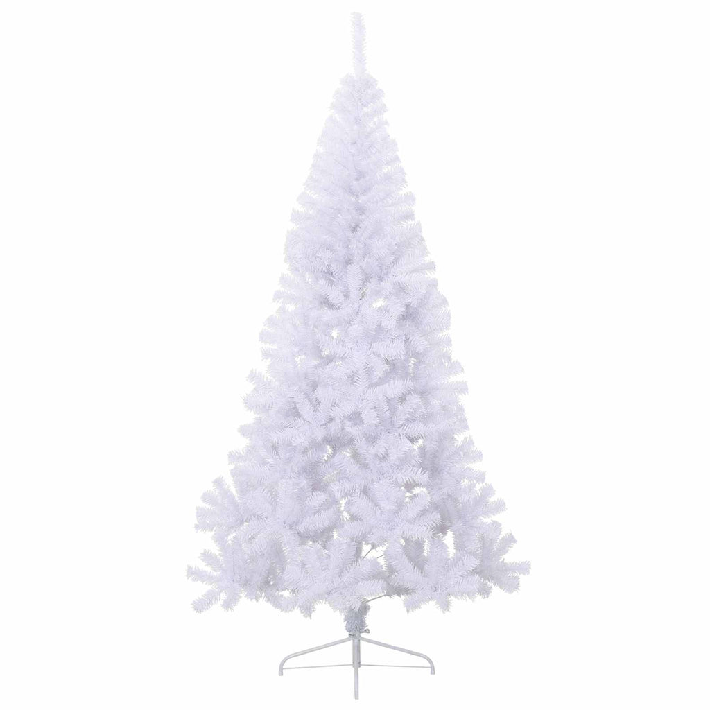 vidaXL Sztuczna choinka z 300 diodami LED Biały 180 cm PVC i stal