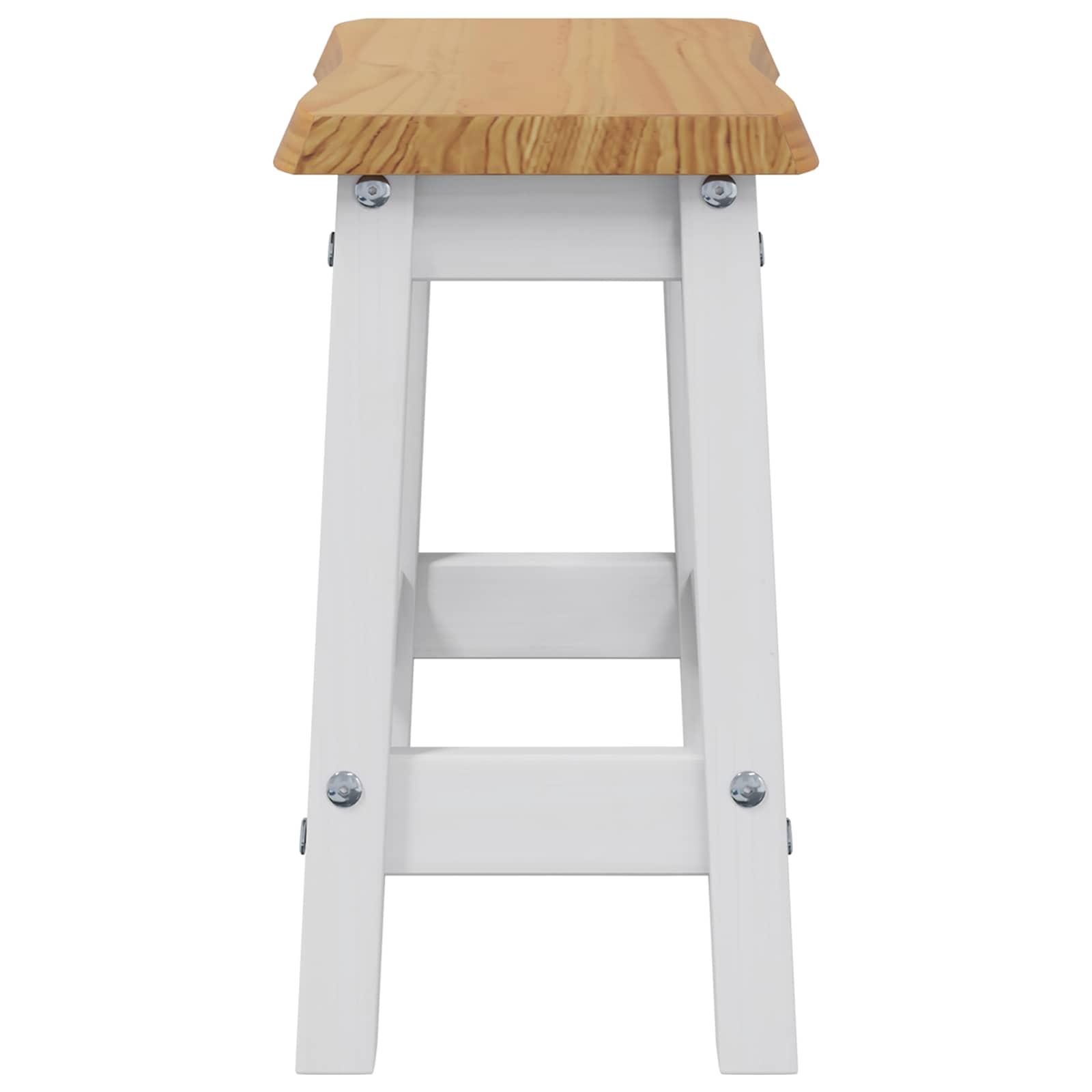 VidaXL Stołek barowy EKAI 2 pcs Biały 40 x 29 x 45,5 cm