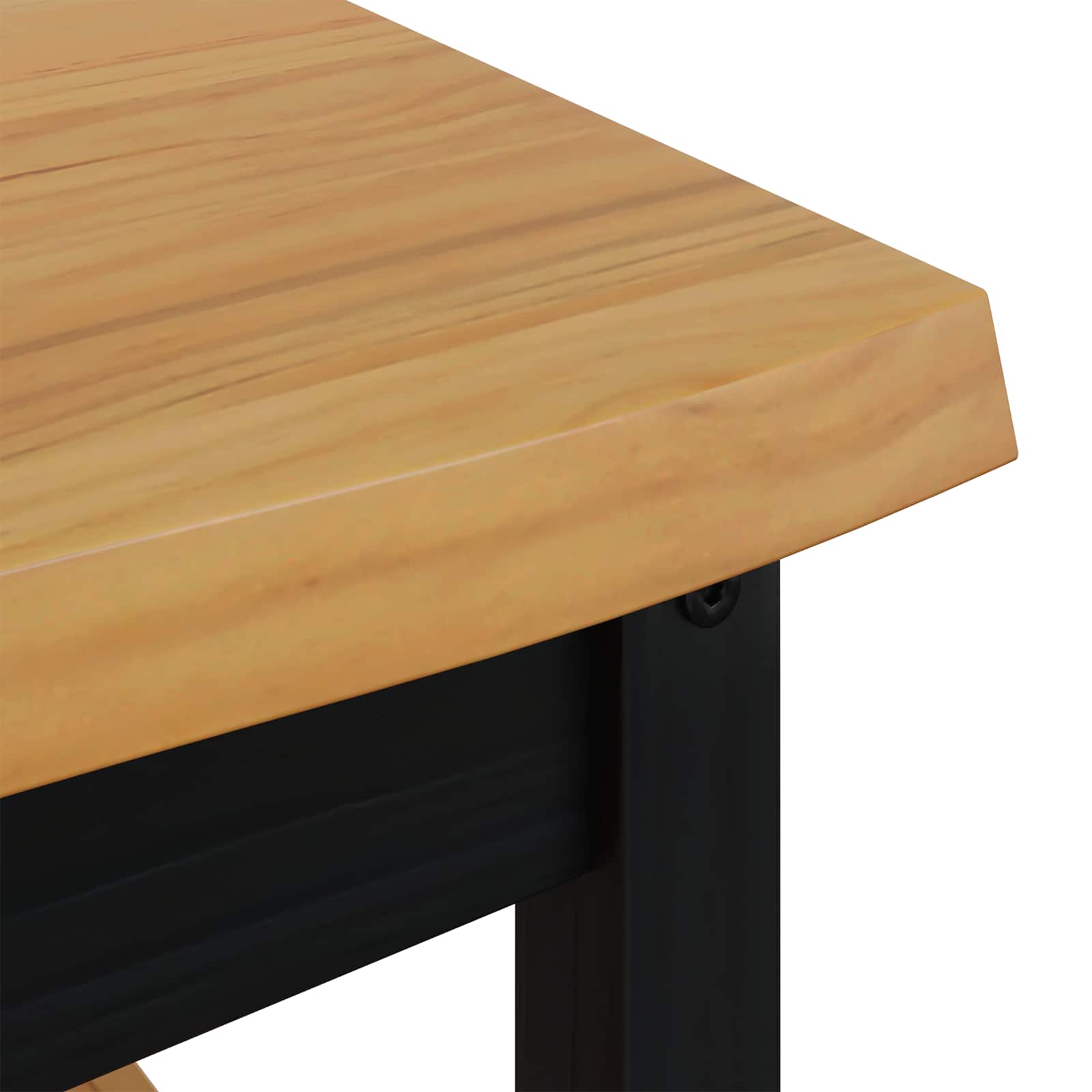 VidaXL Stolik kawowy EKAI Czarny 100 x 60 x 45,5 cm