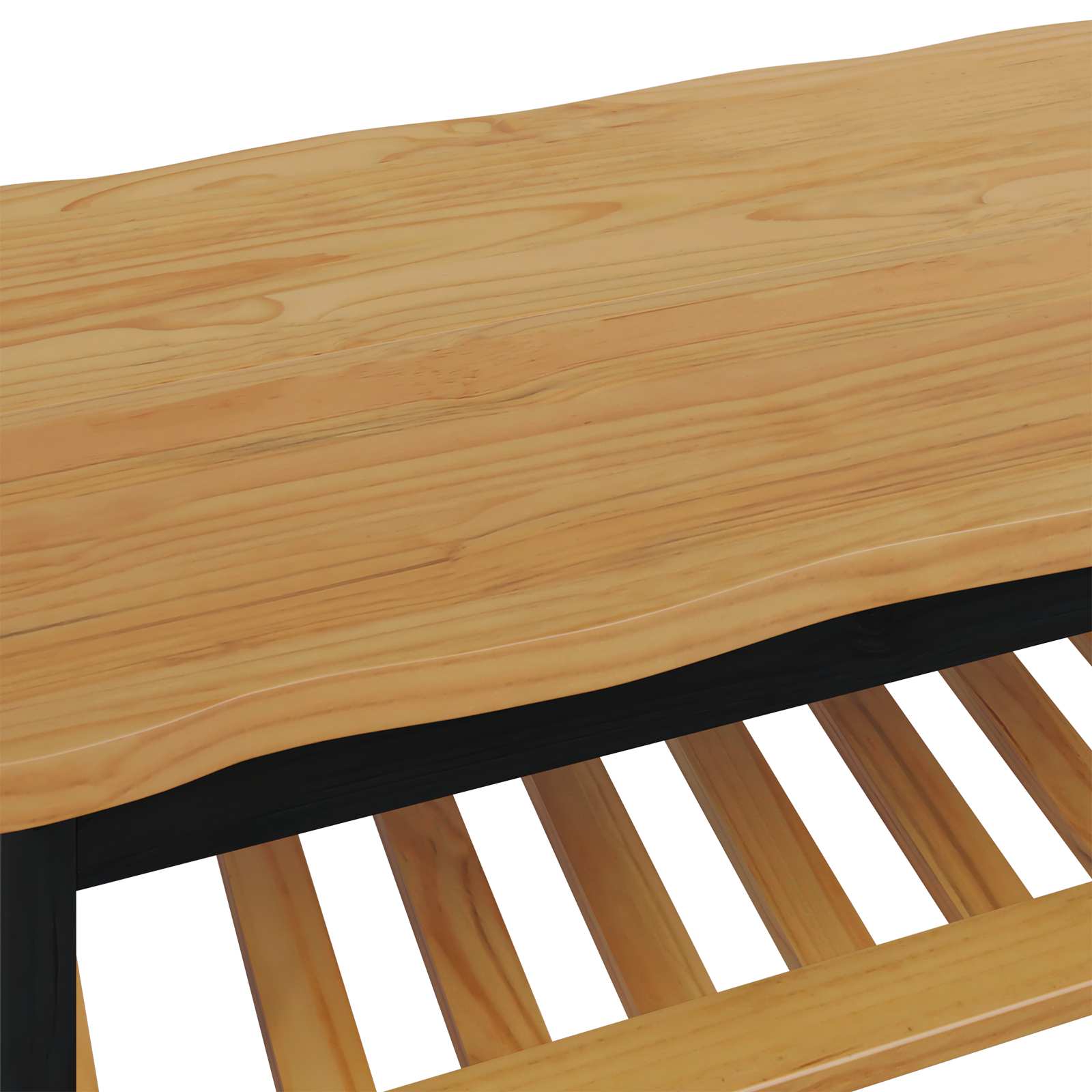VidaXL Stolik kawowy EKAI Czarny 100 x 60 x 45,5 cm