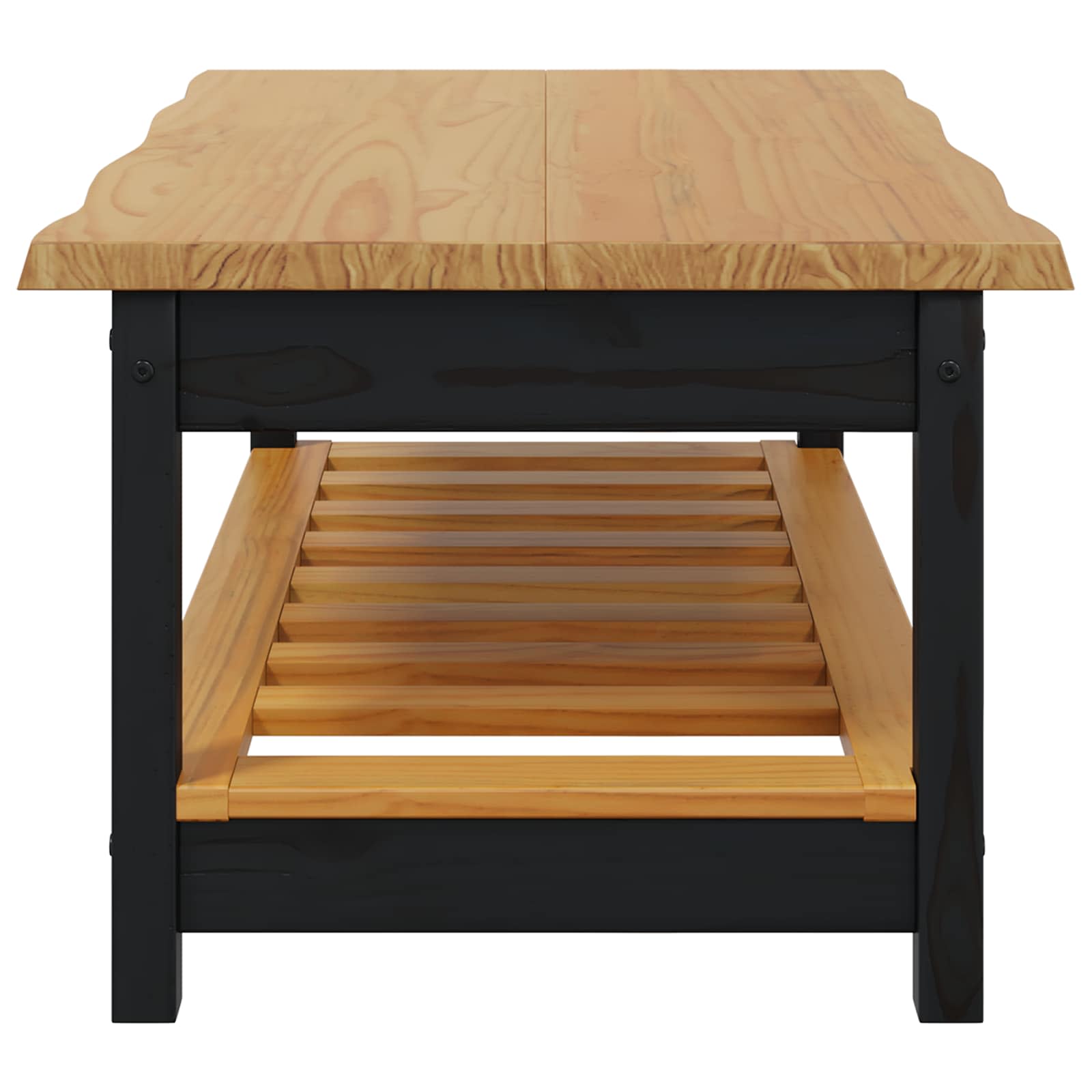VidaXL Stolik kawowy EKAI Czarny 100 x 60 x 45,5 cm