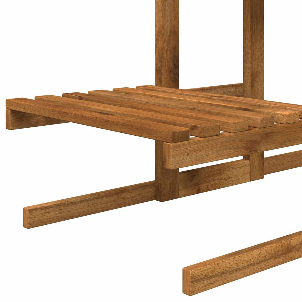 vidaXL Stojak na rośliny naturalny 82 x 36 x 60 cm Lite Drewno Akacji