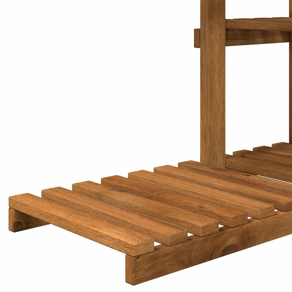 vidaXL Stojak na rośliny naturalny 93 x 25 x 114,5 cm