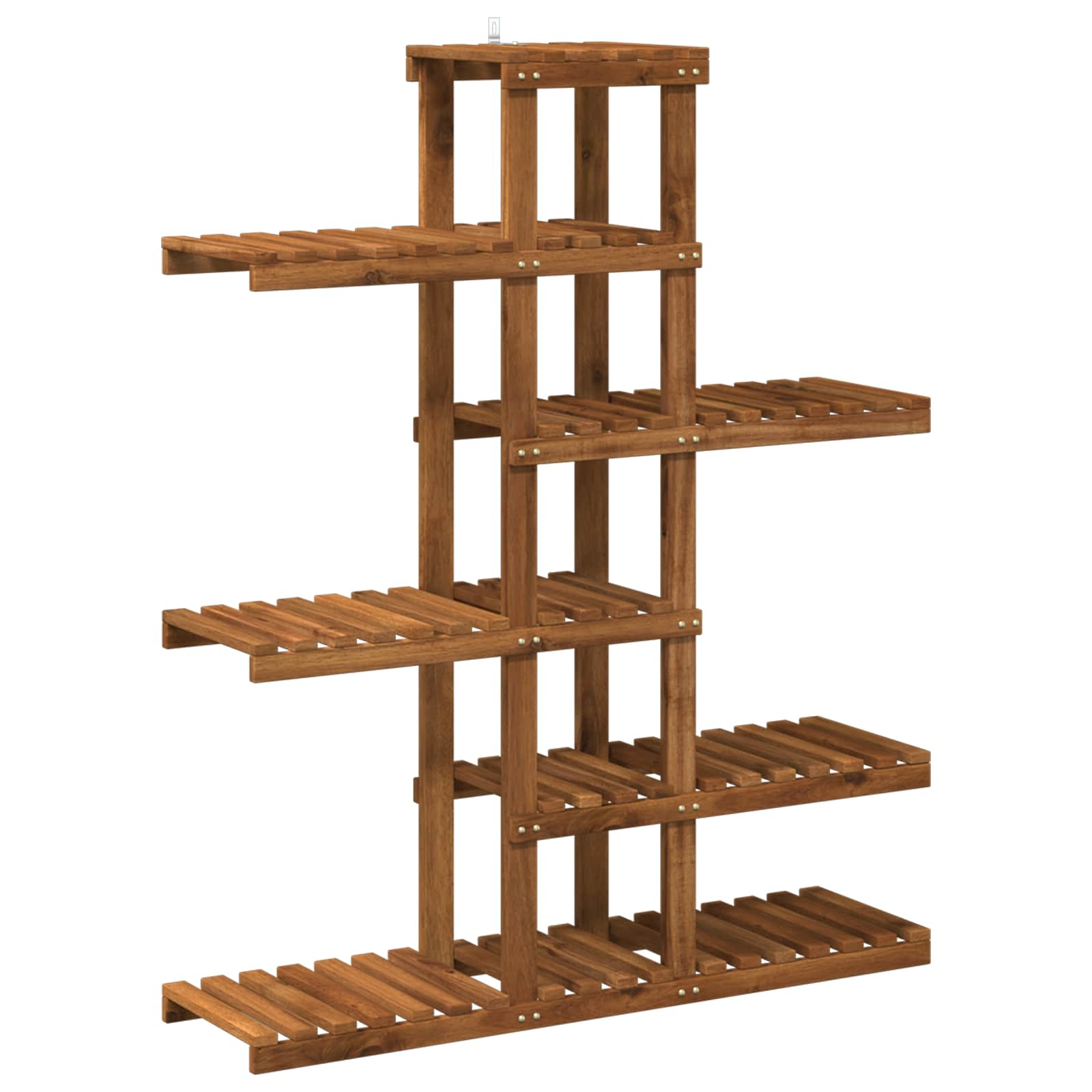 vidaXL Stojak na rośliny naturalny 93 x 25 x 114,5 cm