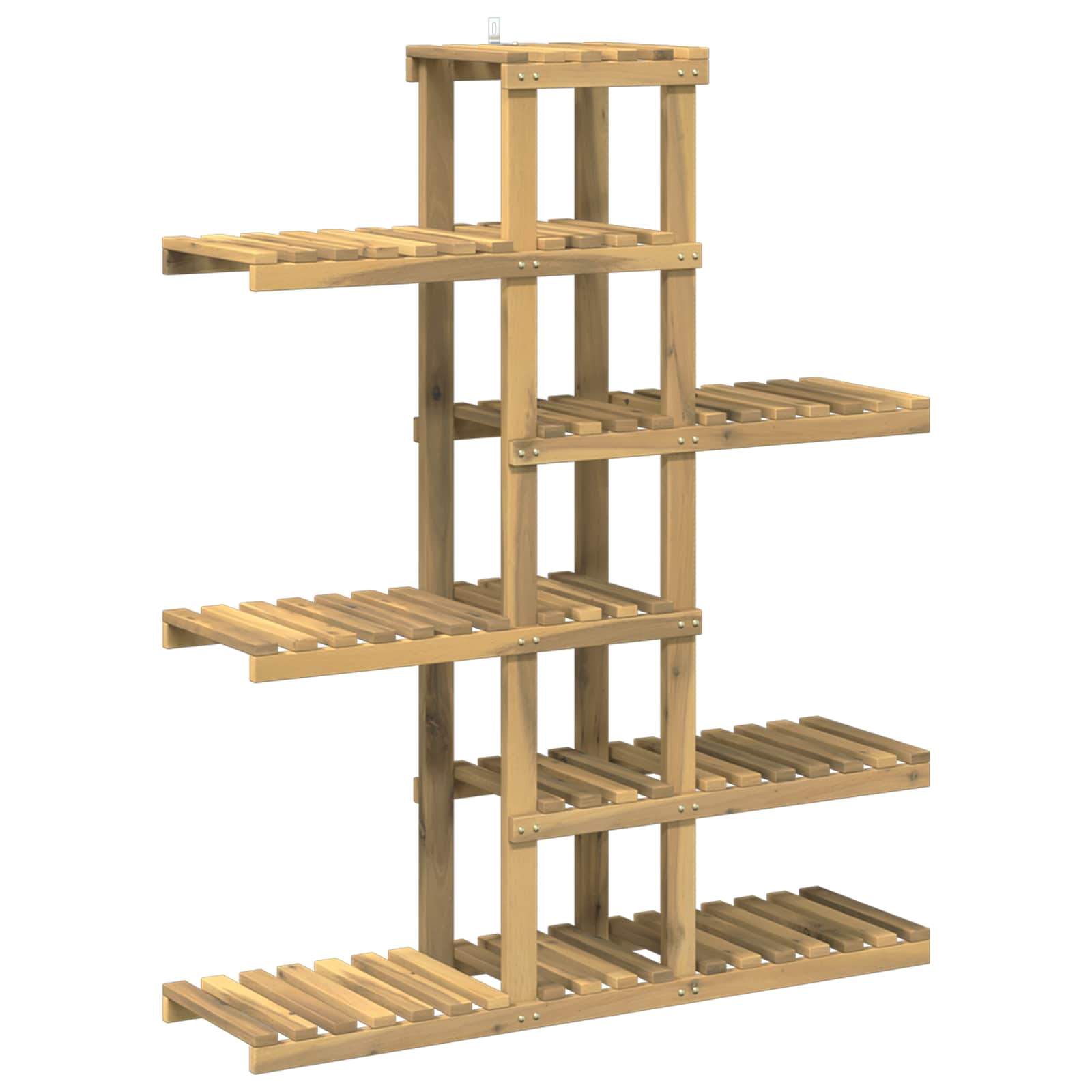 vidaXL Stojak na rośliny Biały 93 x 25 x 114,5 cm Lite Drewno Akacji