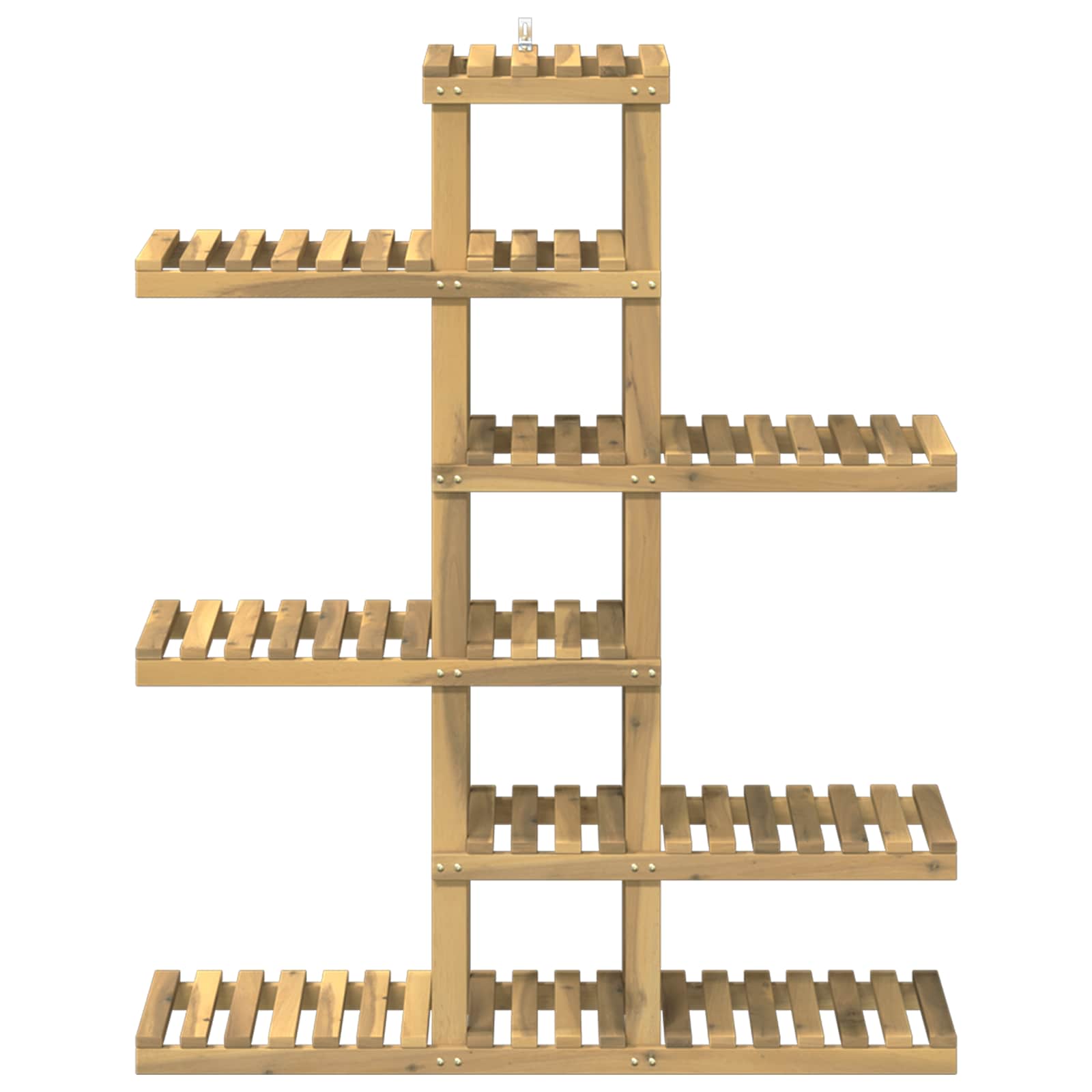 vidaXL Stojak na rośliny Biały 93 x 25 x 114,5 cm Lite Drewno Akacji
