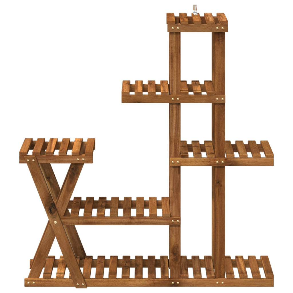 vidaXL Stojak na rośliny naturalny 95 x 25 x 101,5 cm
